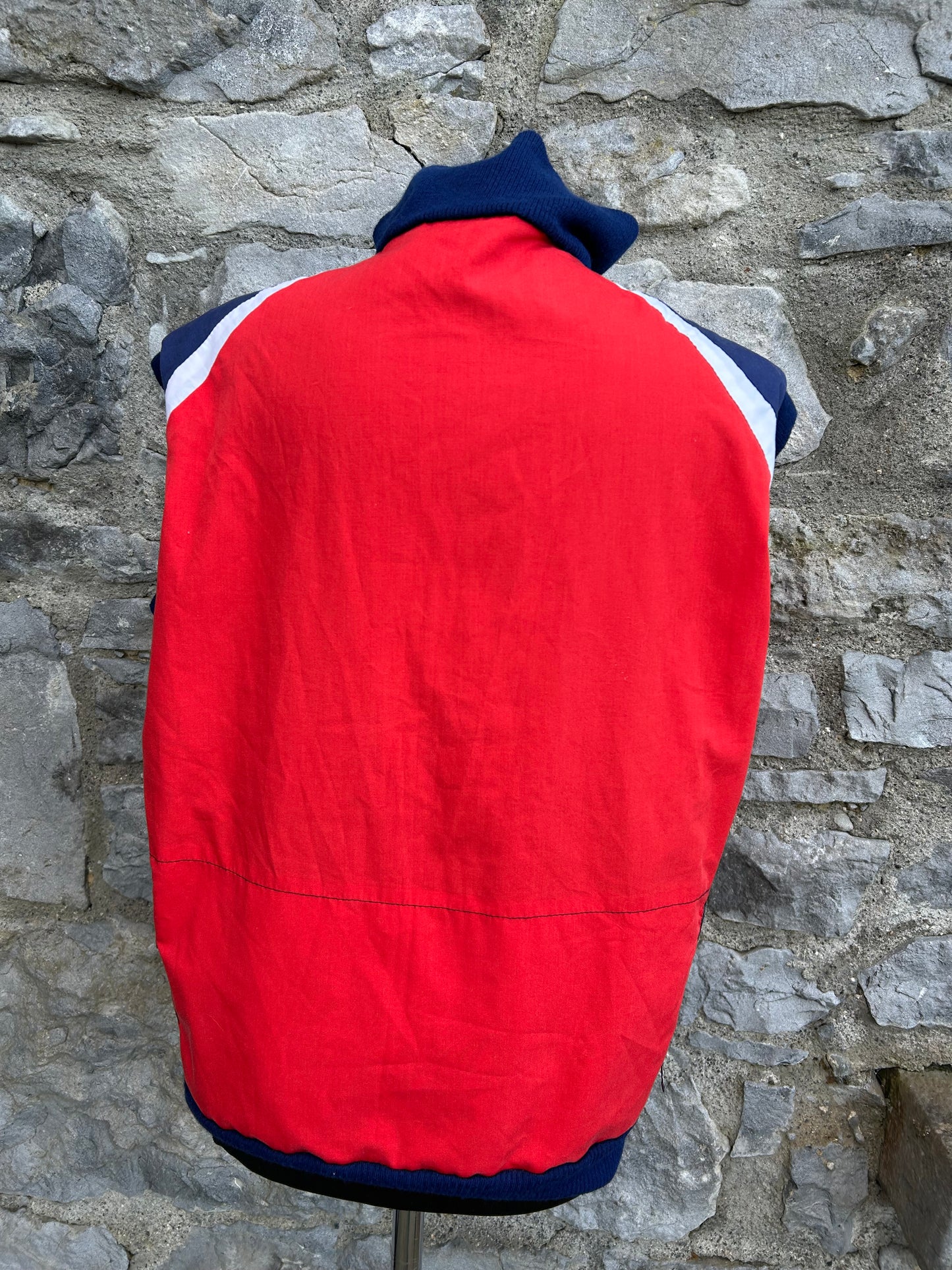 80s red sport gilet uk 10-12