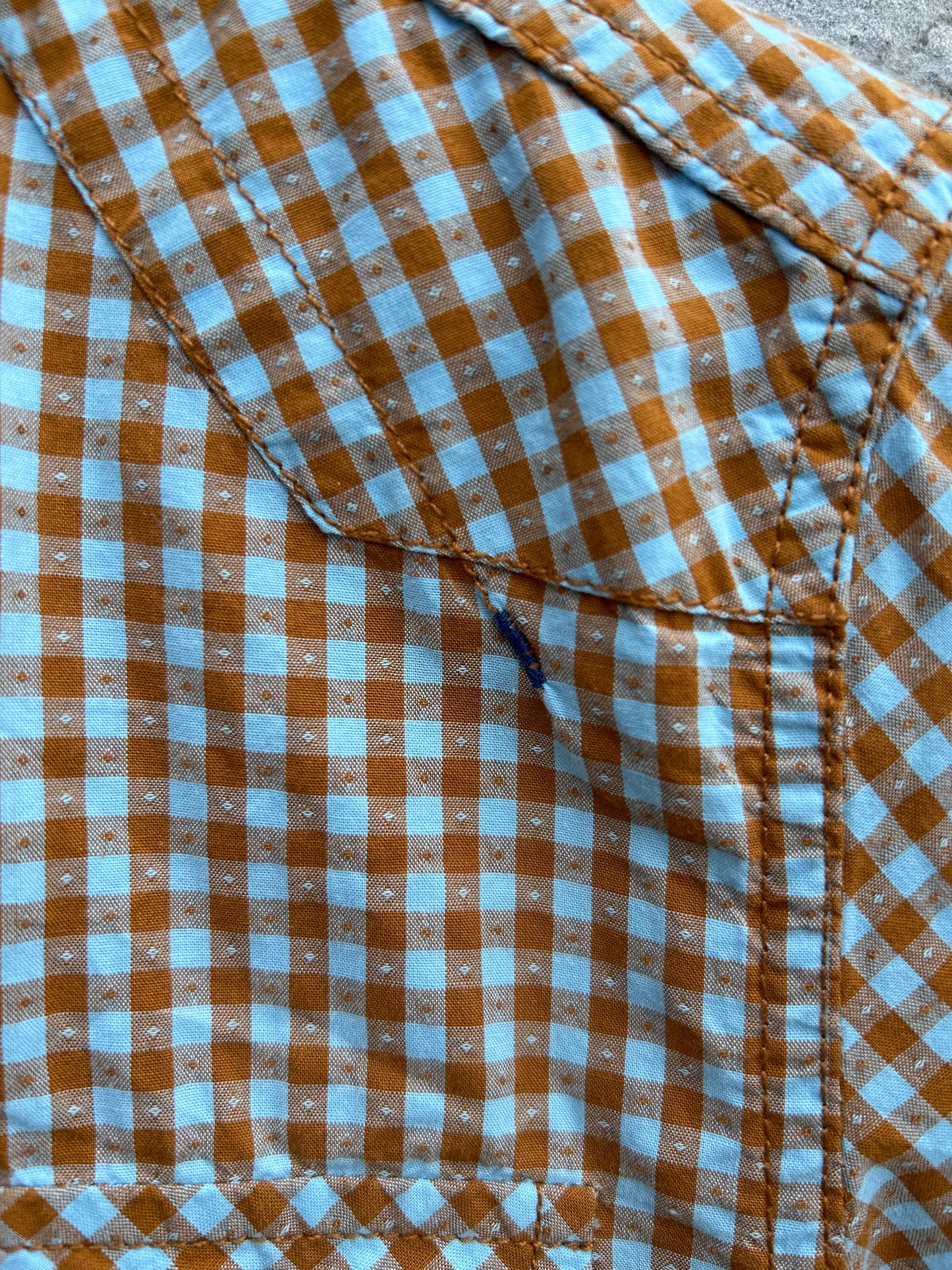 Brown check shirt  13-14y (158-164cm)