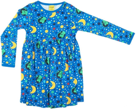 Mother Earth Blue Dress Twirly  10y (140cm)