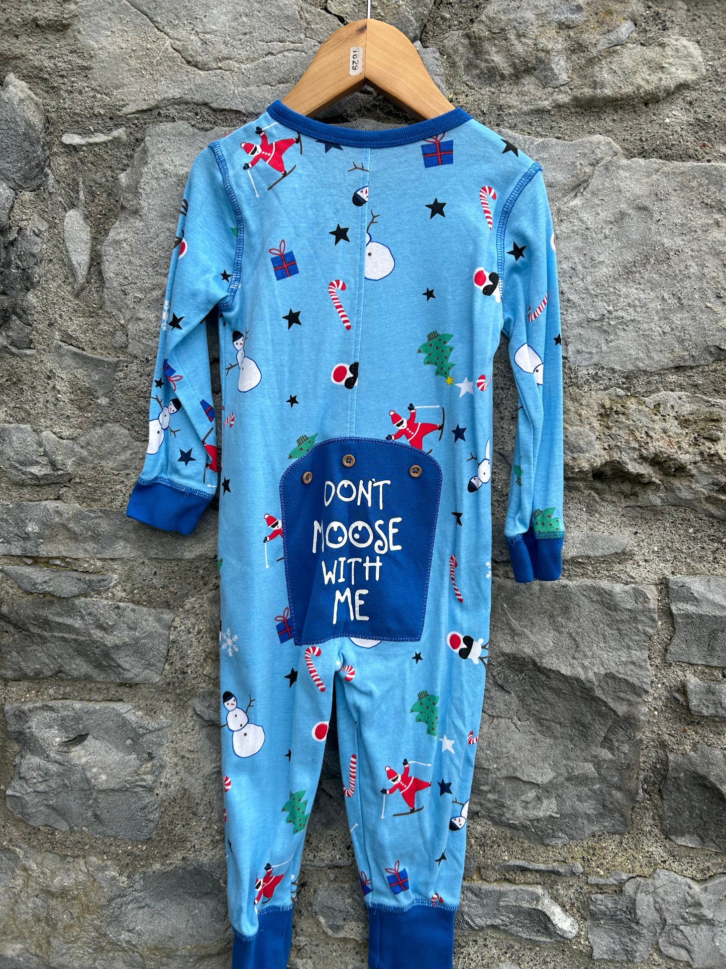 Don’t Moose blue onesie  12-18m (80-86cm)