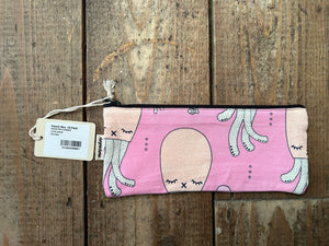 Pink squid pencil case - 2