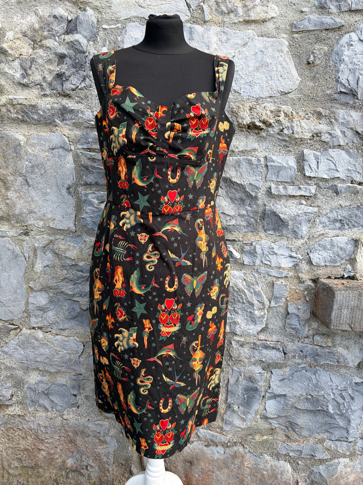 Tattoo art rockabilly pinup dress