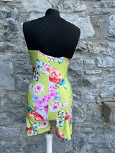 Load image into Gallery viewer, Floral lime jumpsuit uk 6-8
