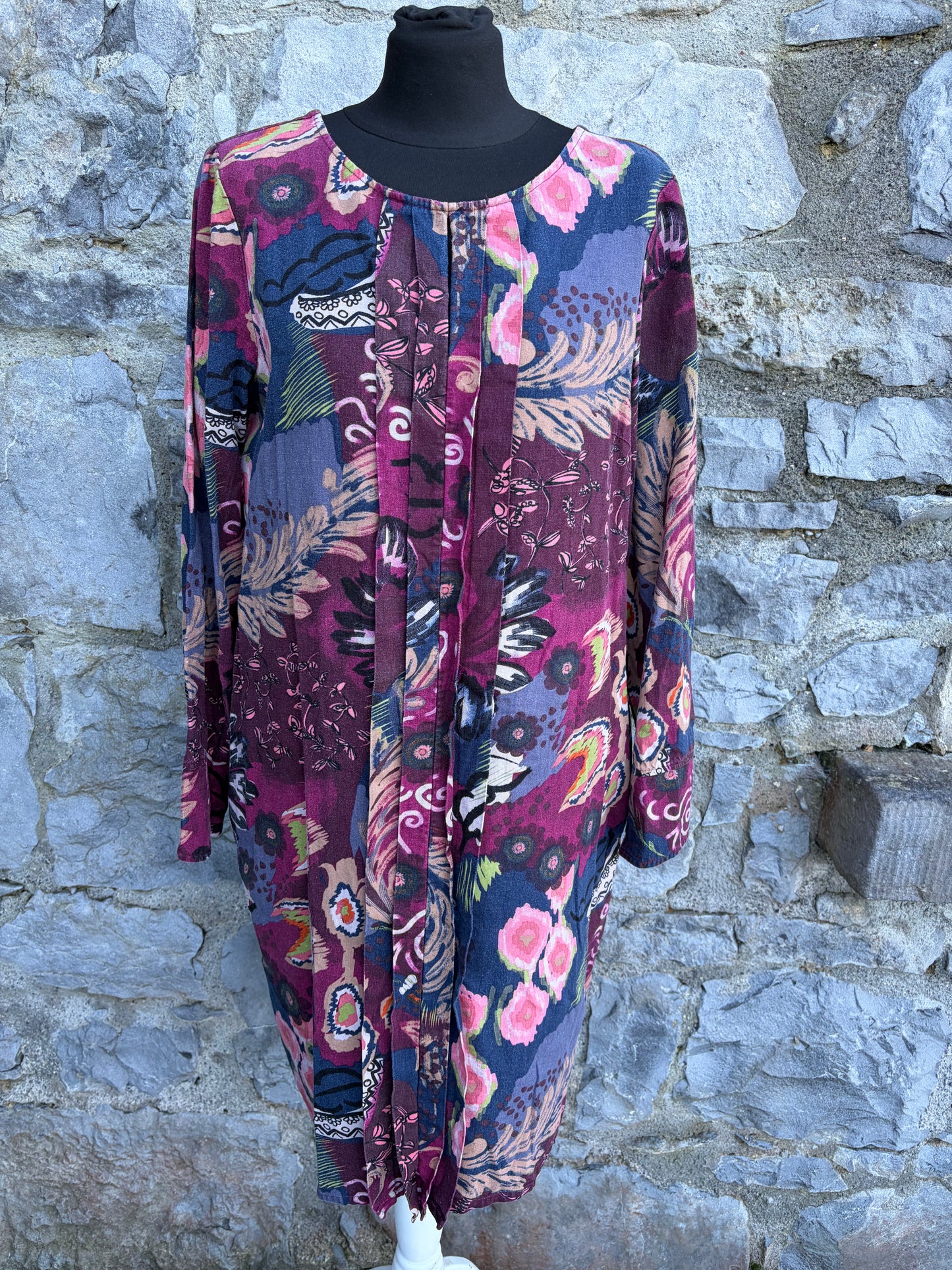 Multicolour floral print dress uk 12