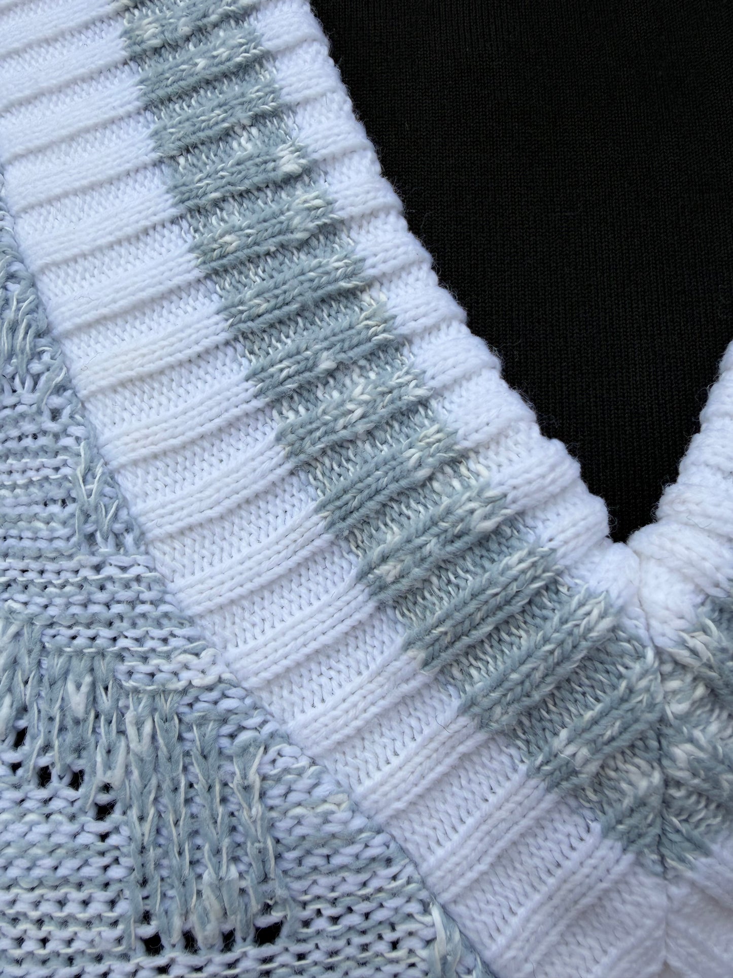 80s grey knitted gilet Medium