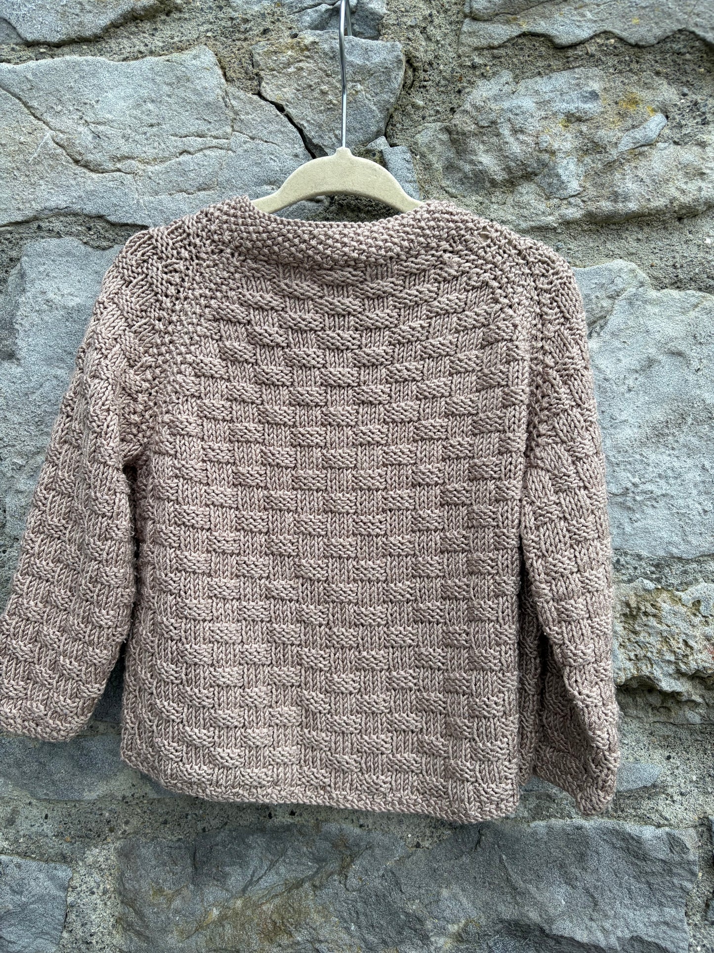 Beige button down cardigan 2y (92cm)