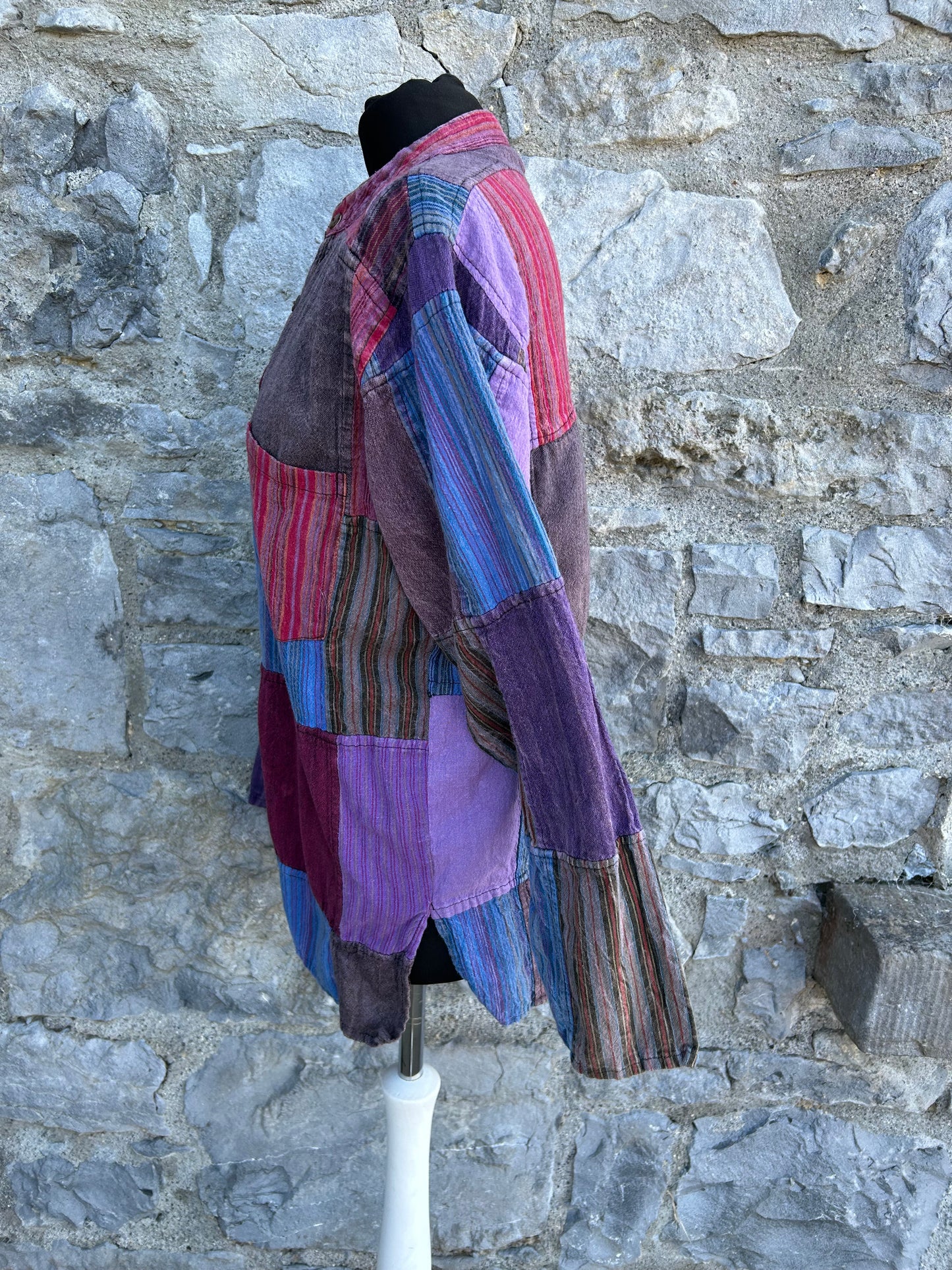 90s patchwork shirt uk 14
