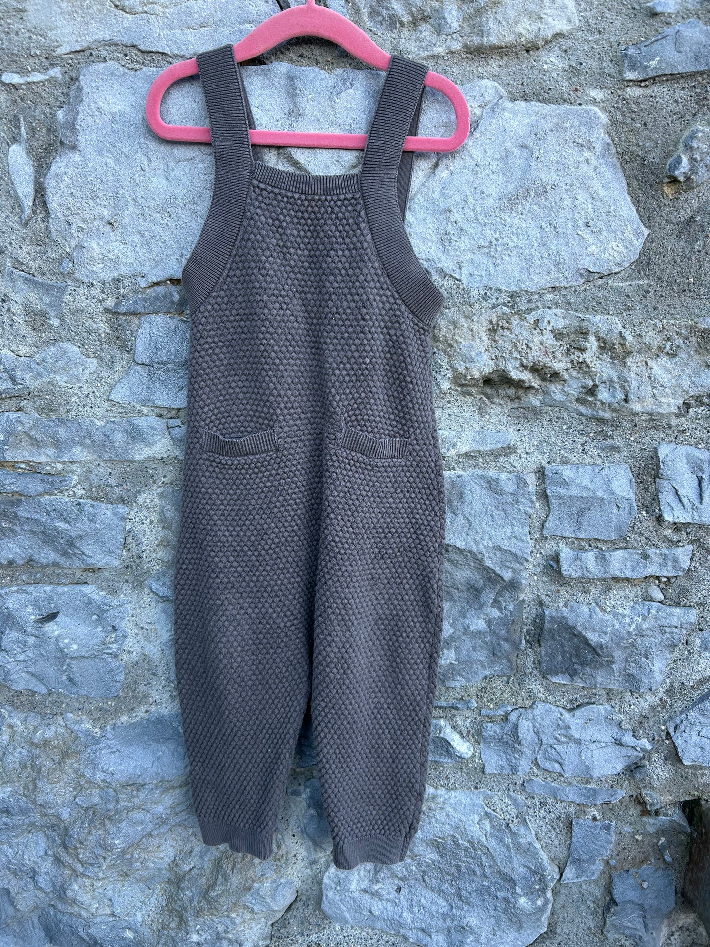 Grey honeycomb dungarees 18m-24m (86-92cm)