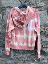 Load image into Gallery viewer, Pink tie-dye cropped hoodie  10-11y (140-146cm)
