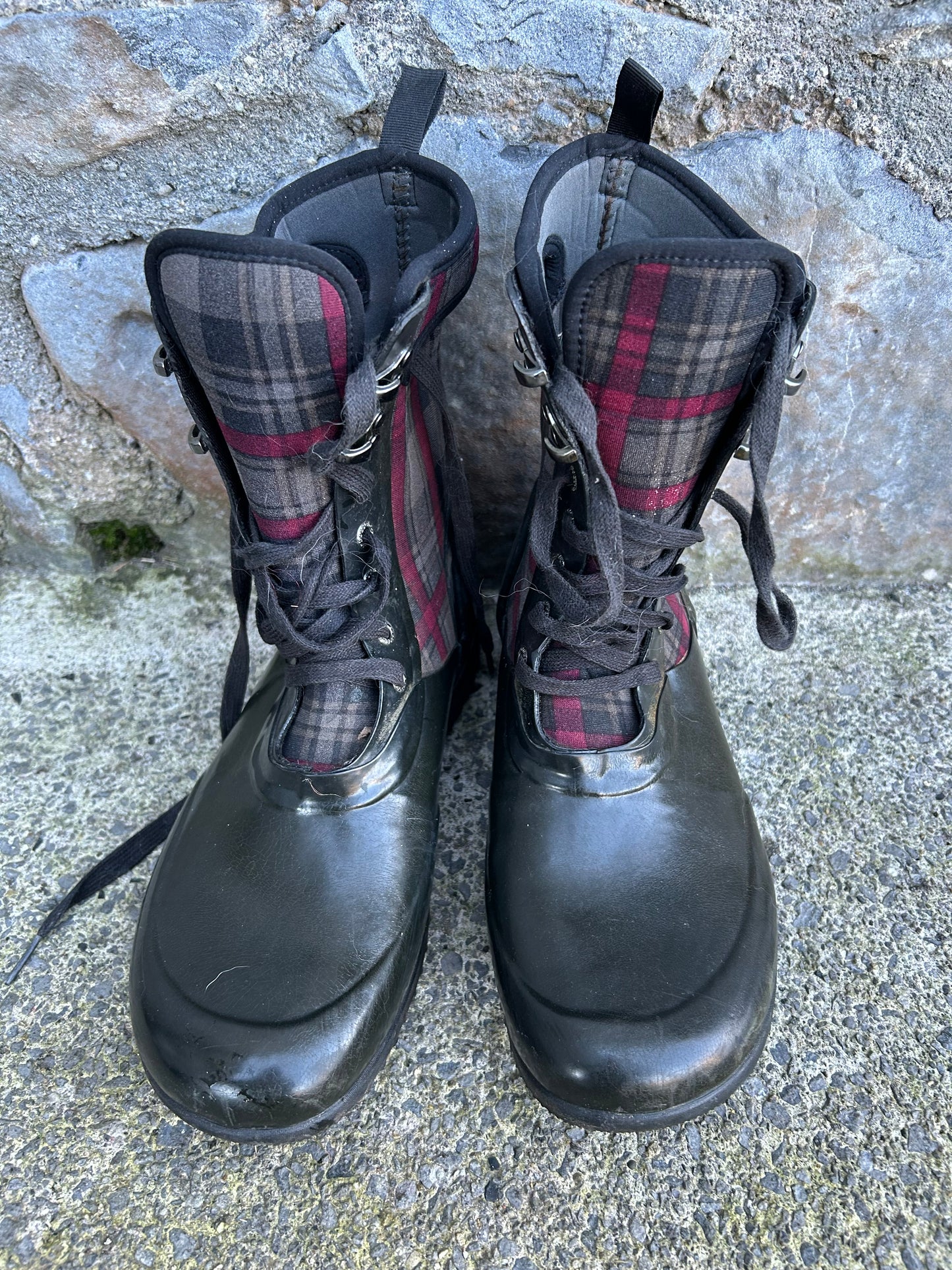 Checked boots  uk 7 (eu 41)