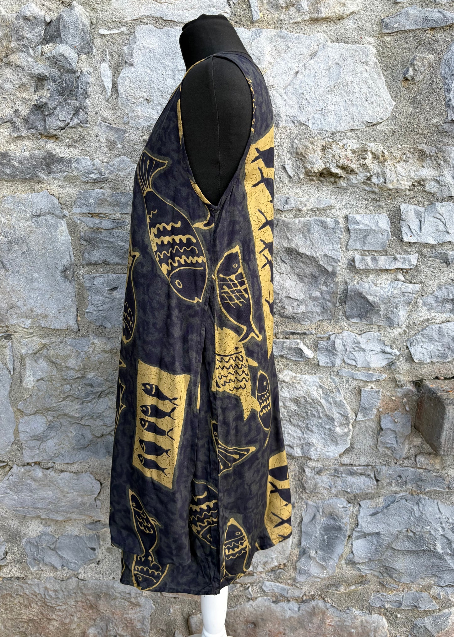 90s fish navy dress uk 10-12