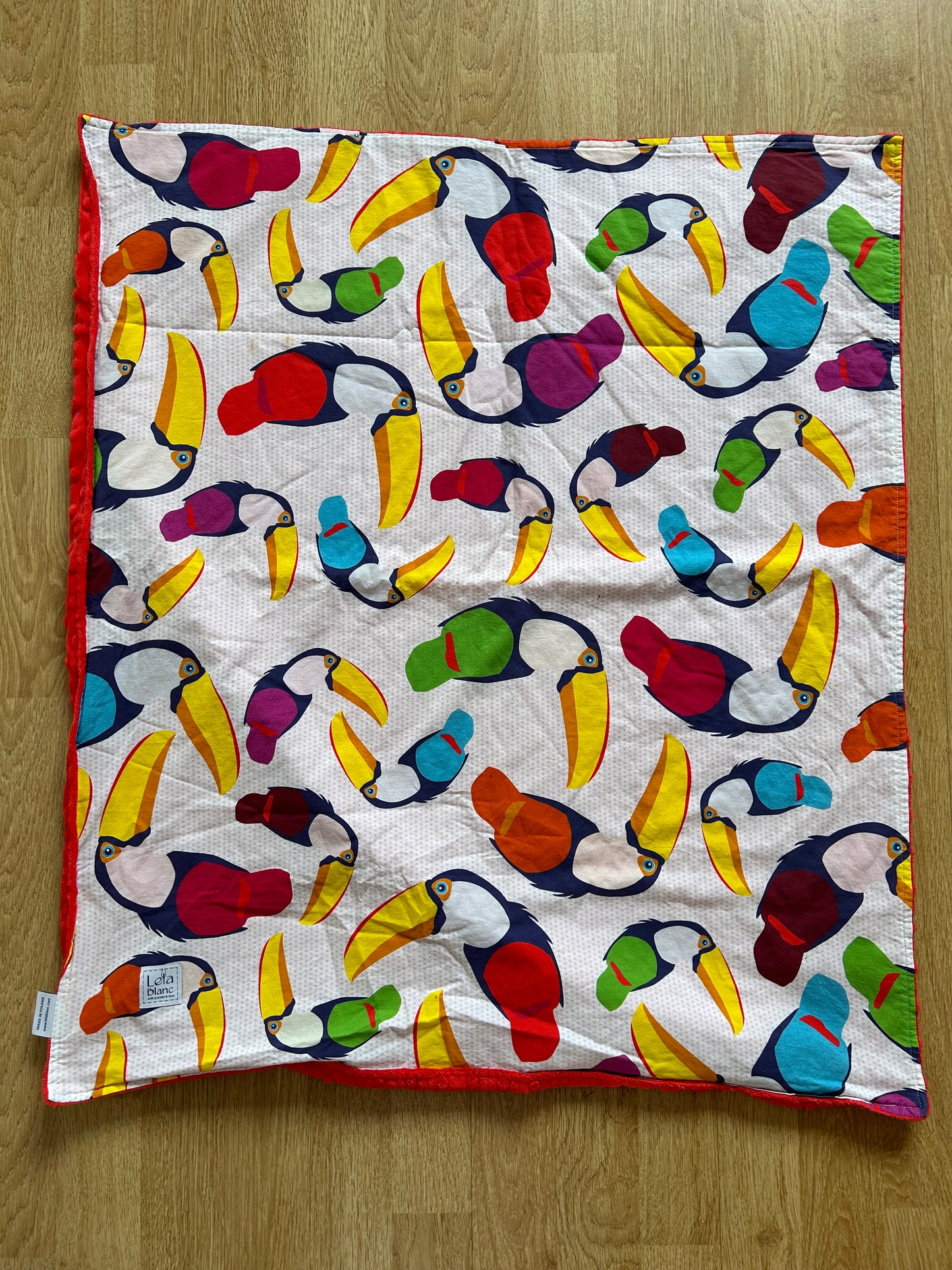 Toucan baby blanket