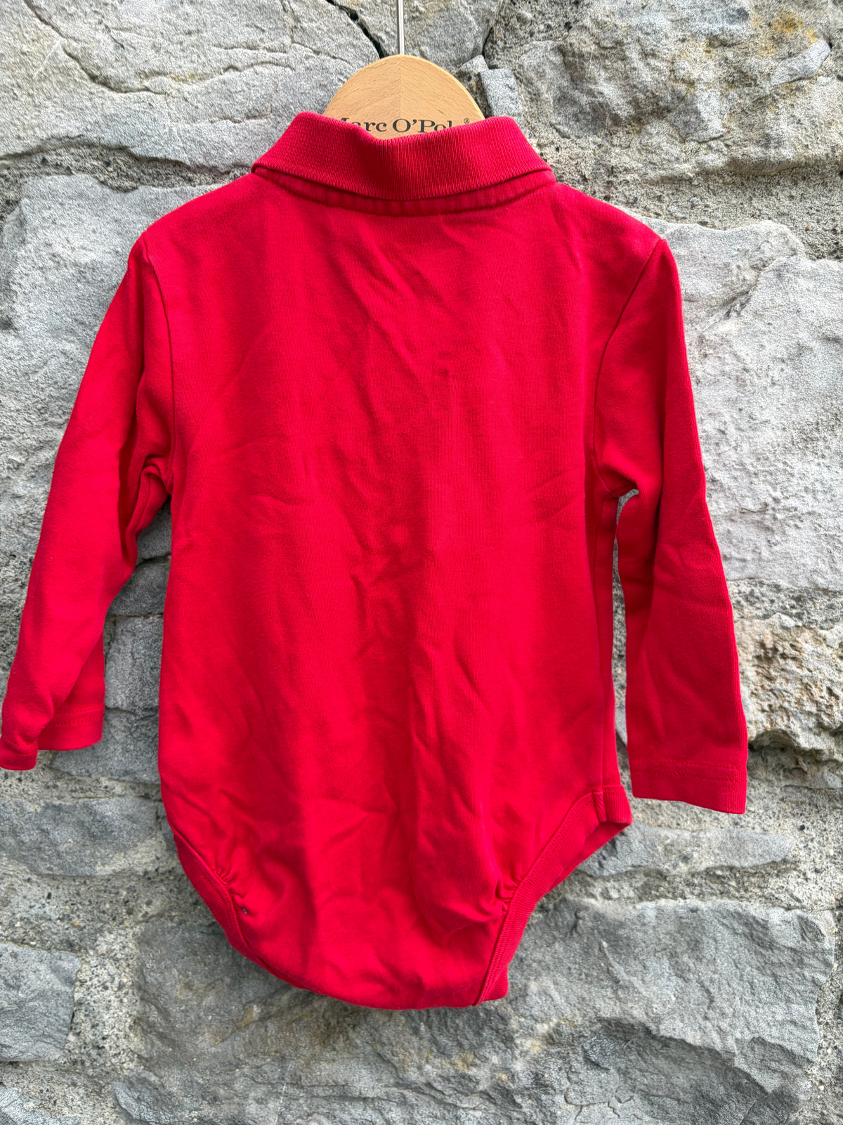 Red polo vest  12-18m (80-86cm)