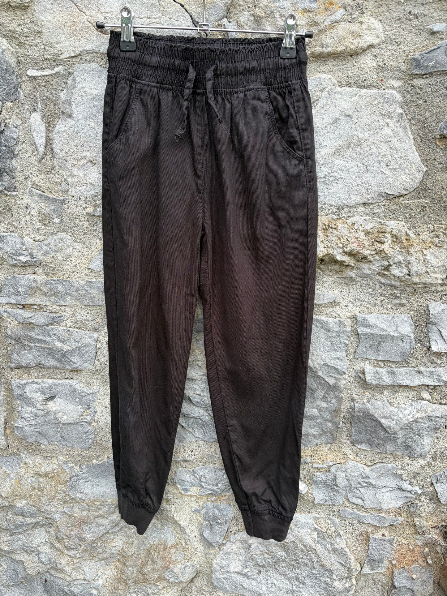 Black baggy pants  8-9y (128-134cm)