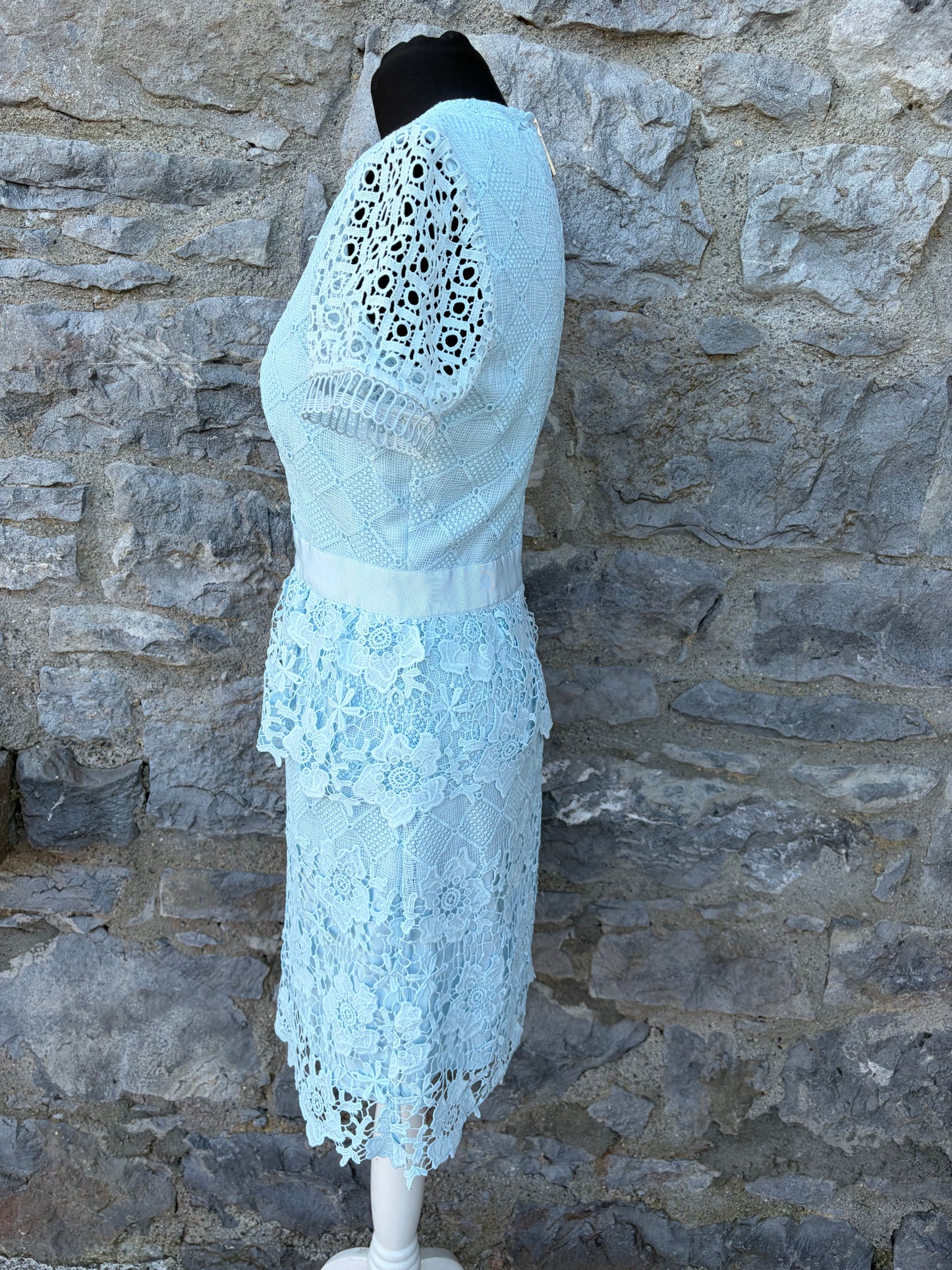 Dixa Layered Lace blue dress uk 8