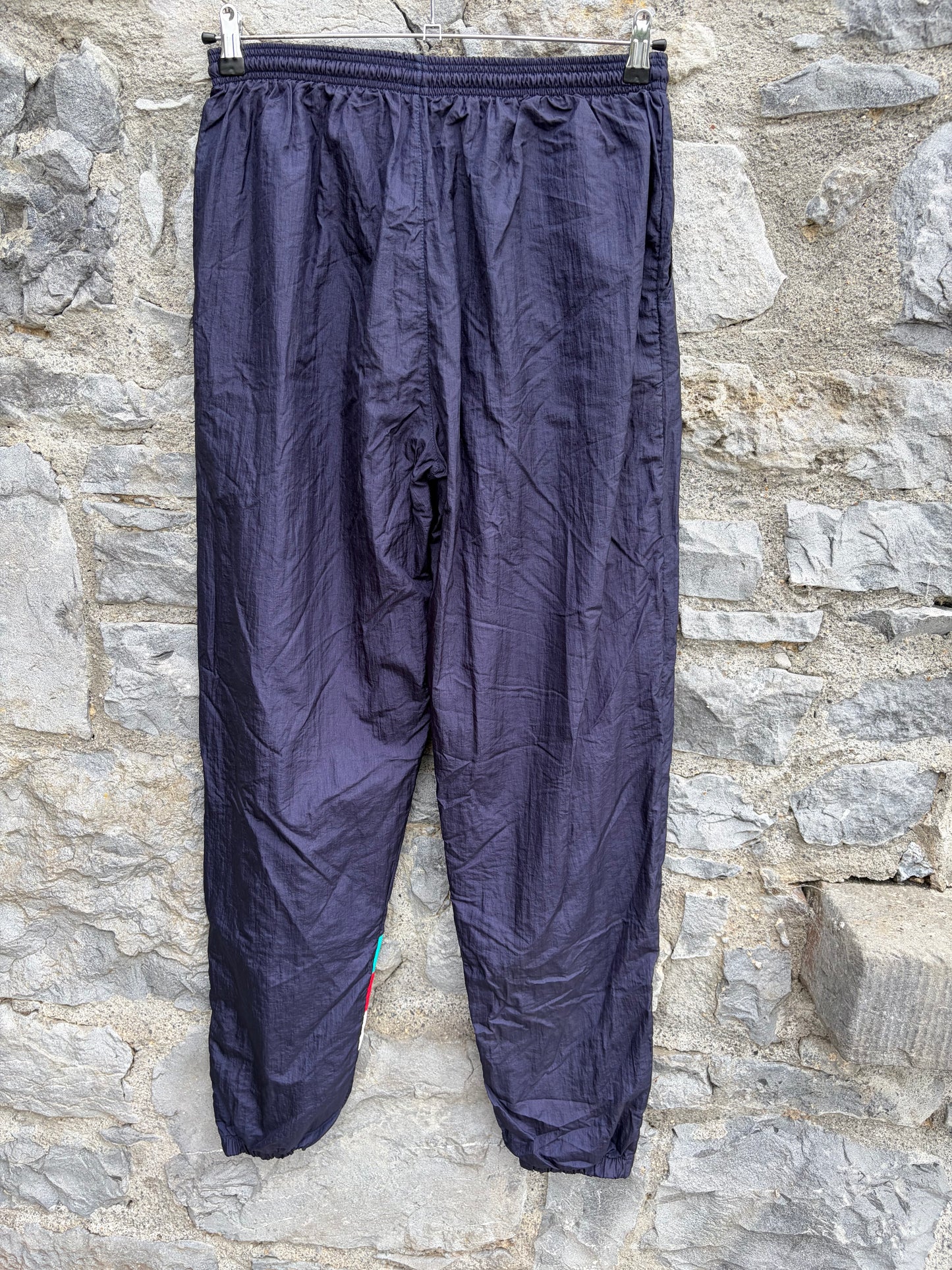 80s navy shell pants Large