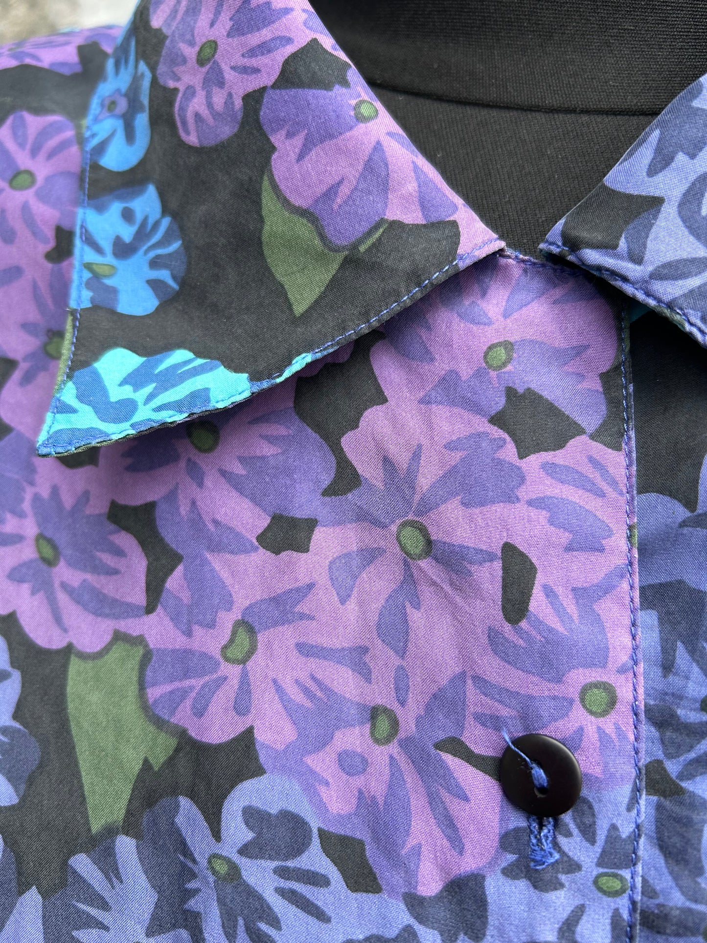 Purple&blue Hydrangea shirt uk 16