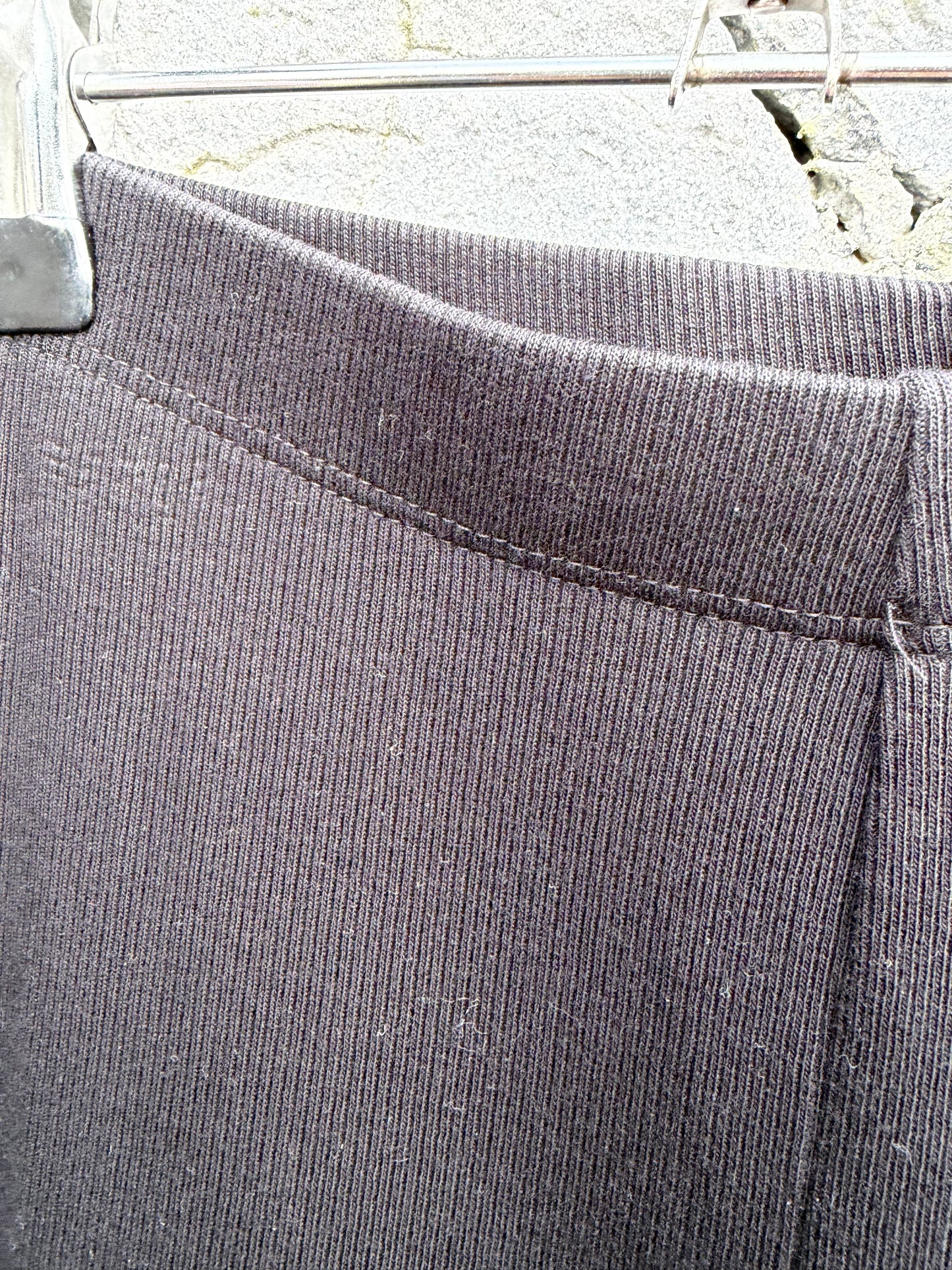 Black ribbed flares 4-5y (104-110cm)