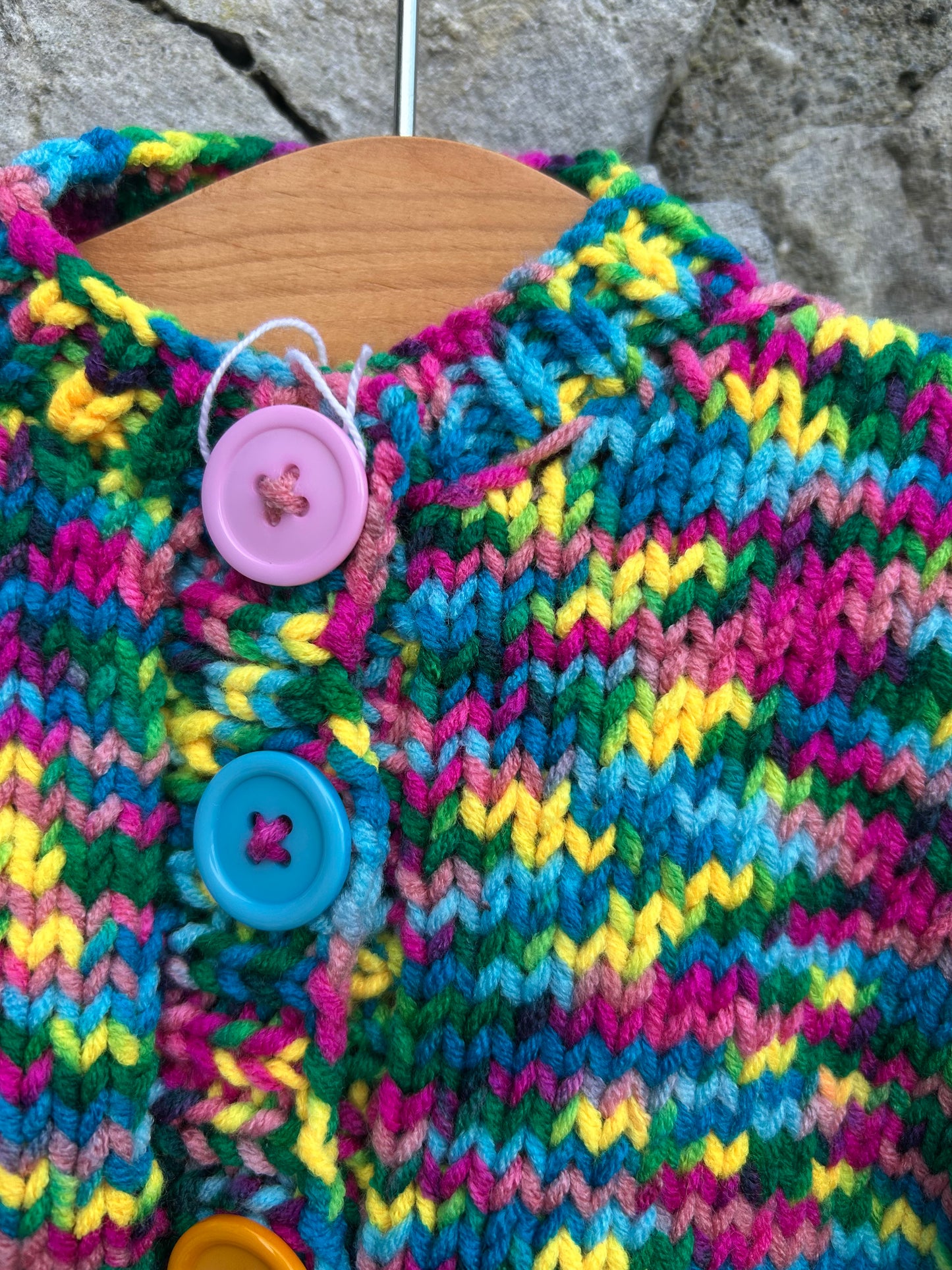 Colourful melange cardigan  0-3m (56-62cm)