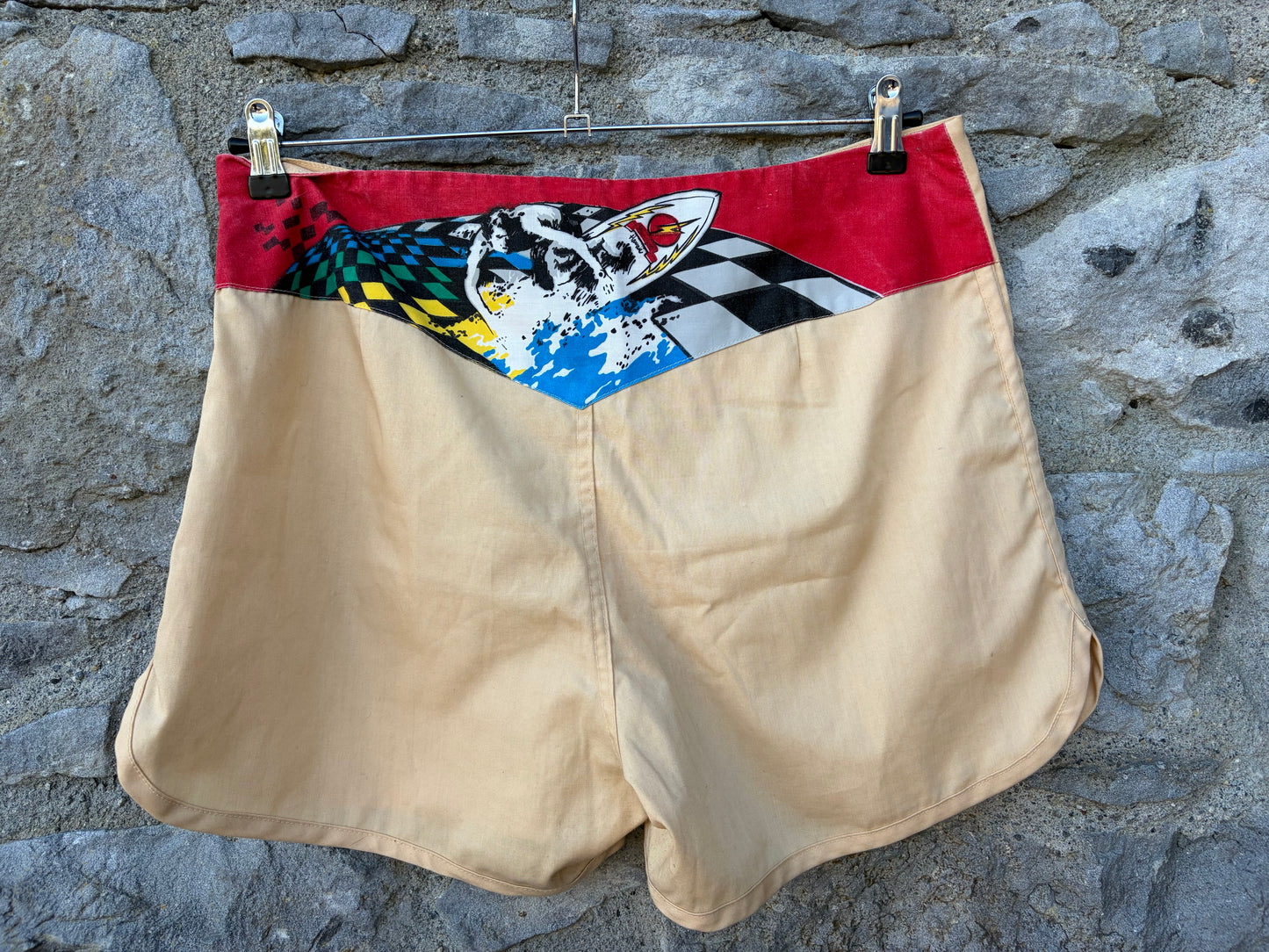 90s beige shorts uk 14