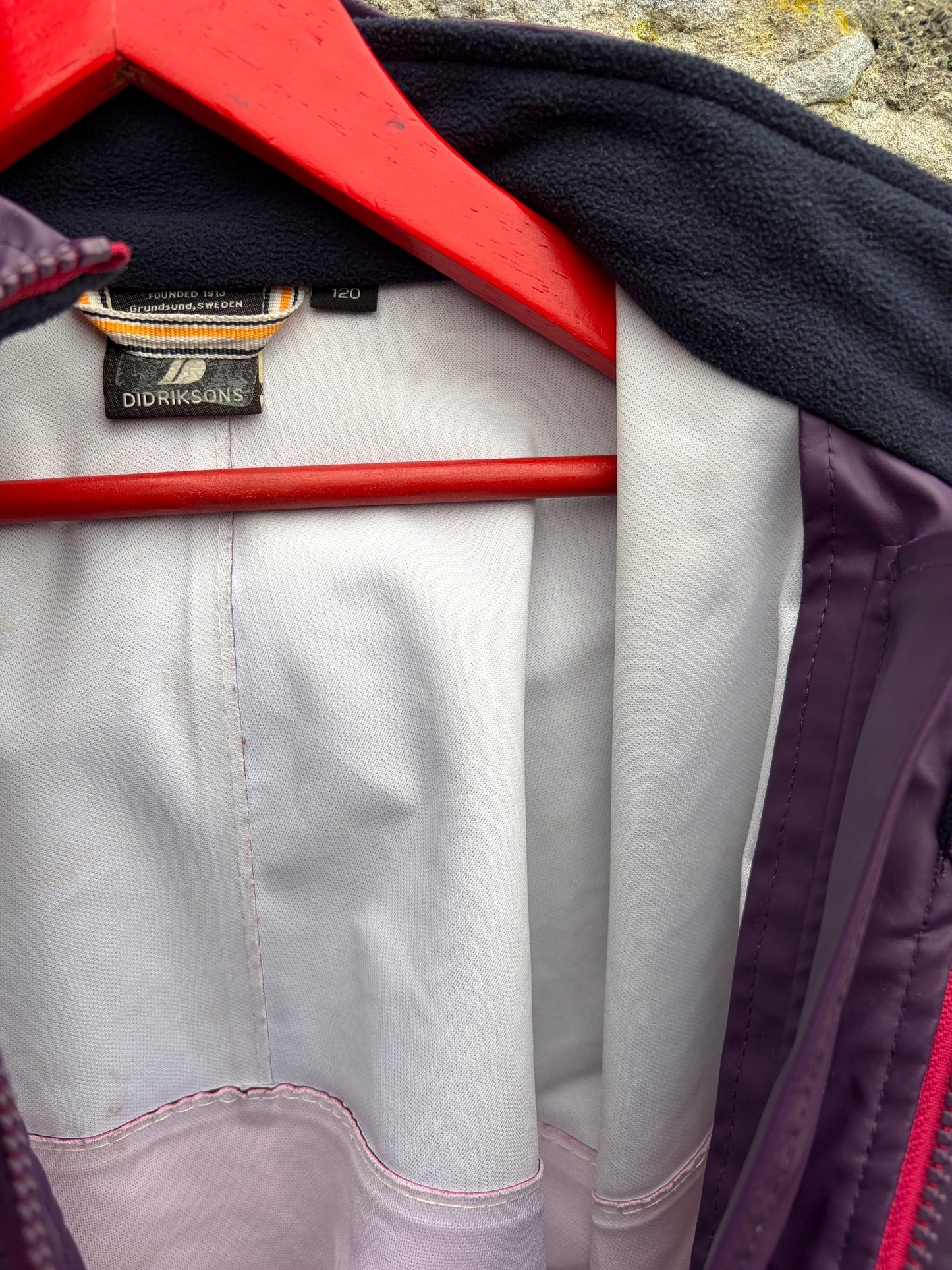 Pink&purple raincoat  6-7y (116-122cm)