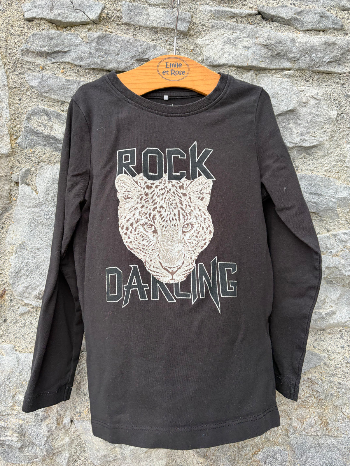 Rock charcoal top  6y (116cm)
