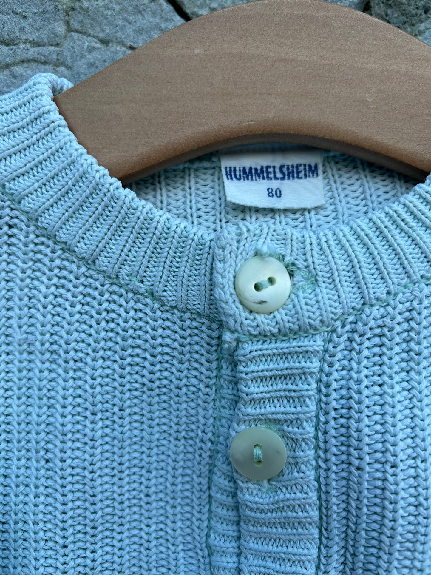 80s light pistachio jumper  12m (80cm)