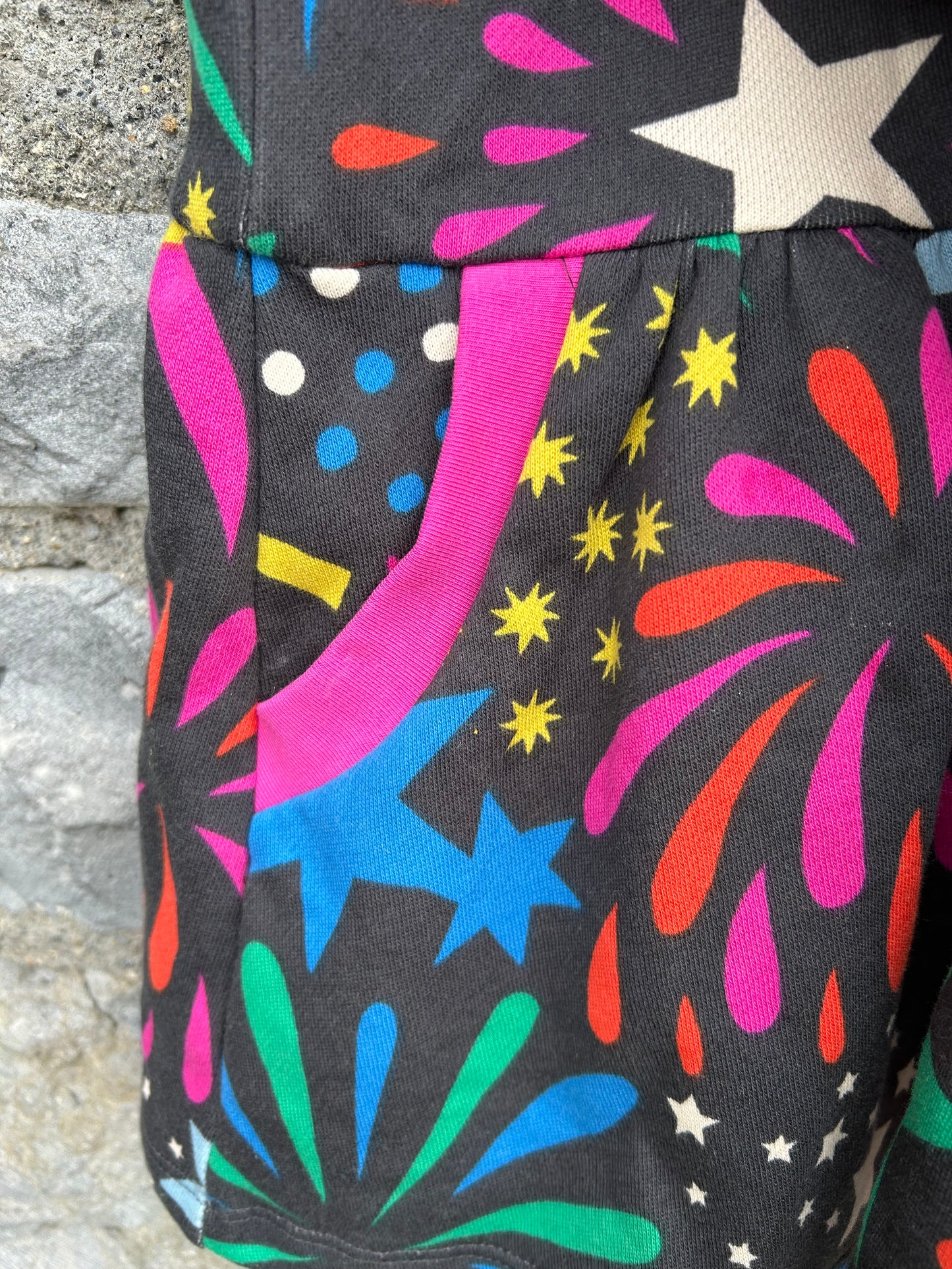 MB Colourful stars sweat dress   7-8y (122-128cm)