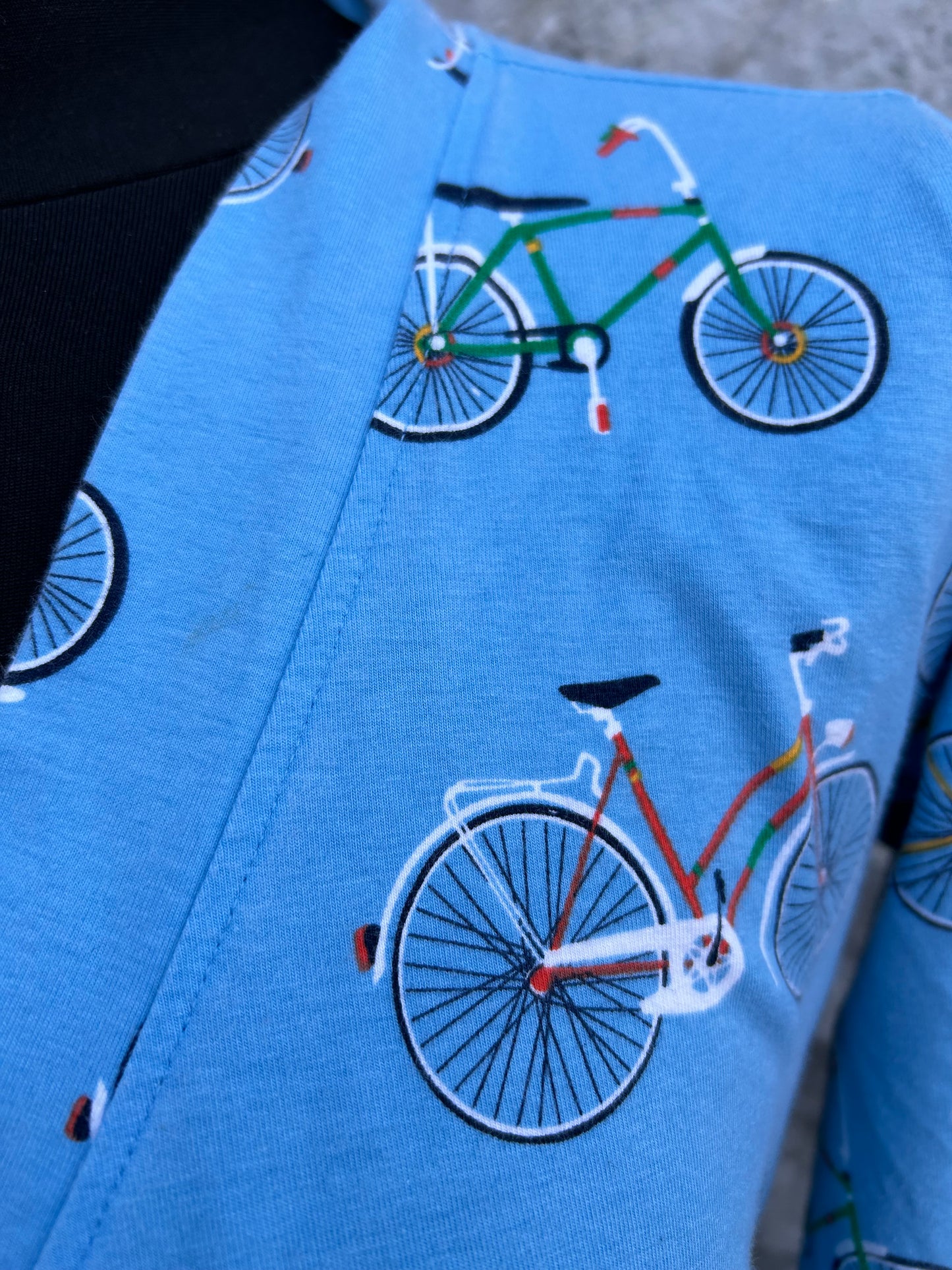 Bicycles blue wrap dress uk 8-10