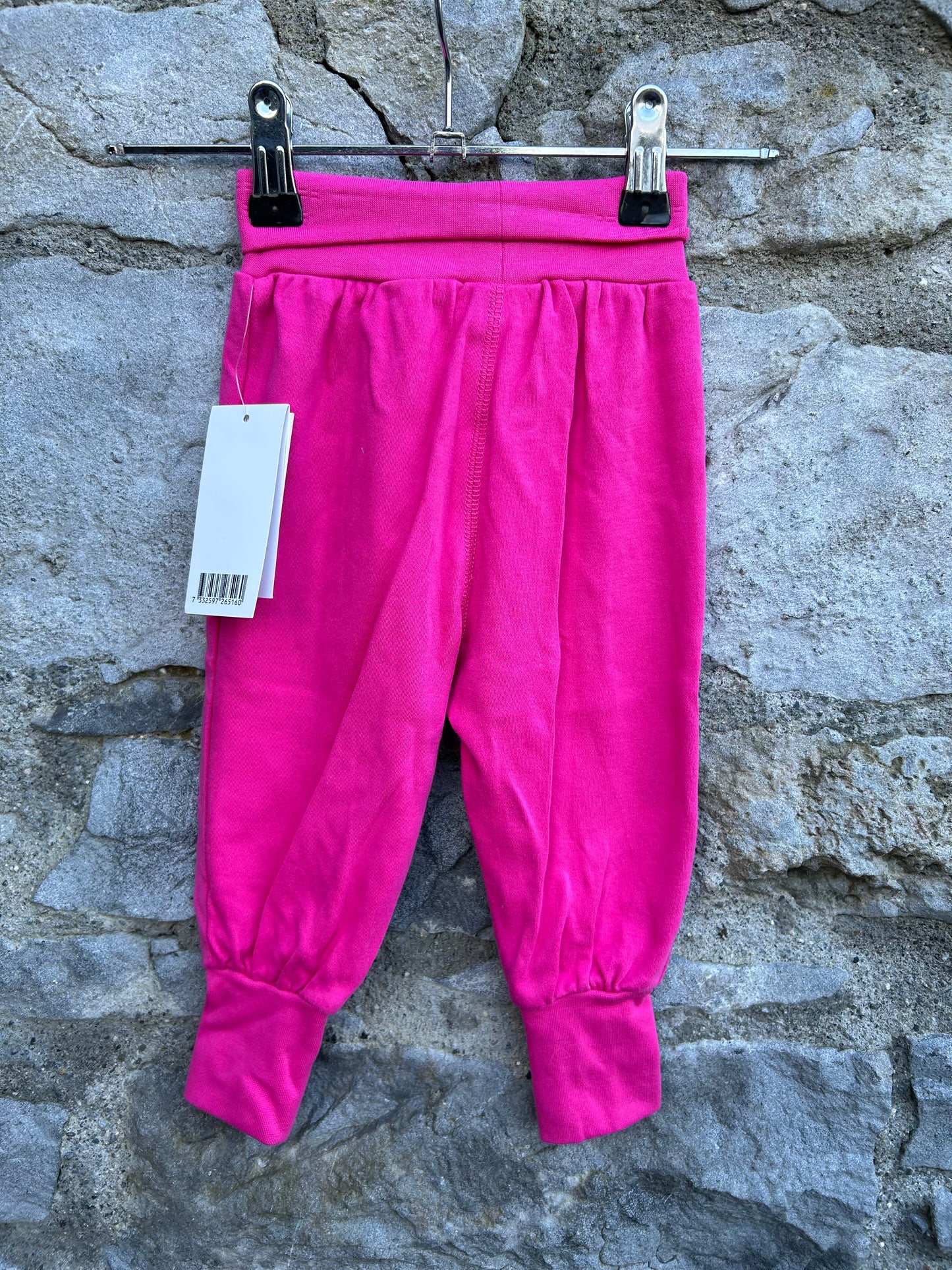 Pink baggy pants 3-6m (62-68cm)