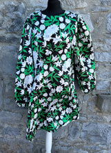 Load image into Gallery viewer, Green floral dress uk 14
