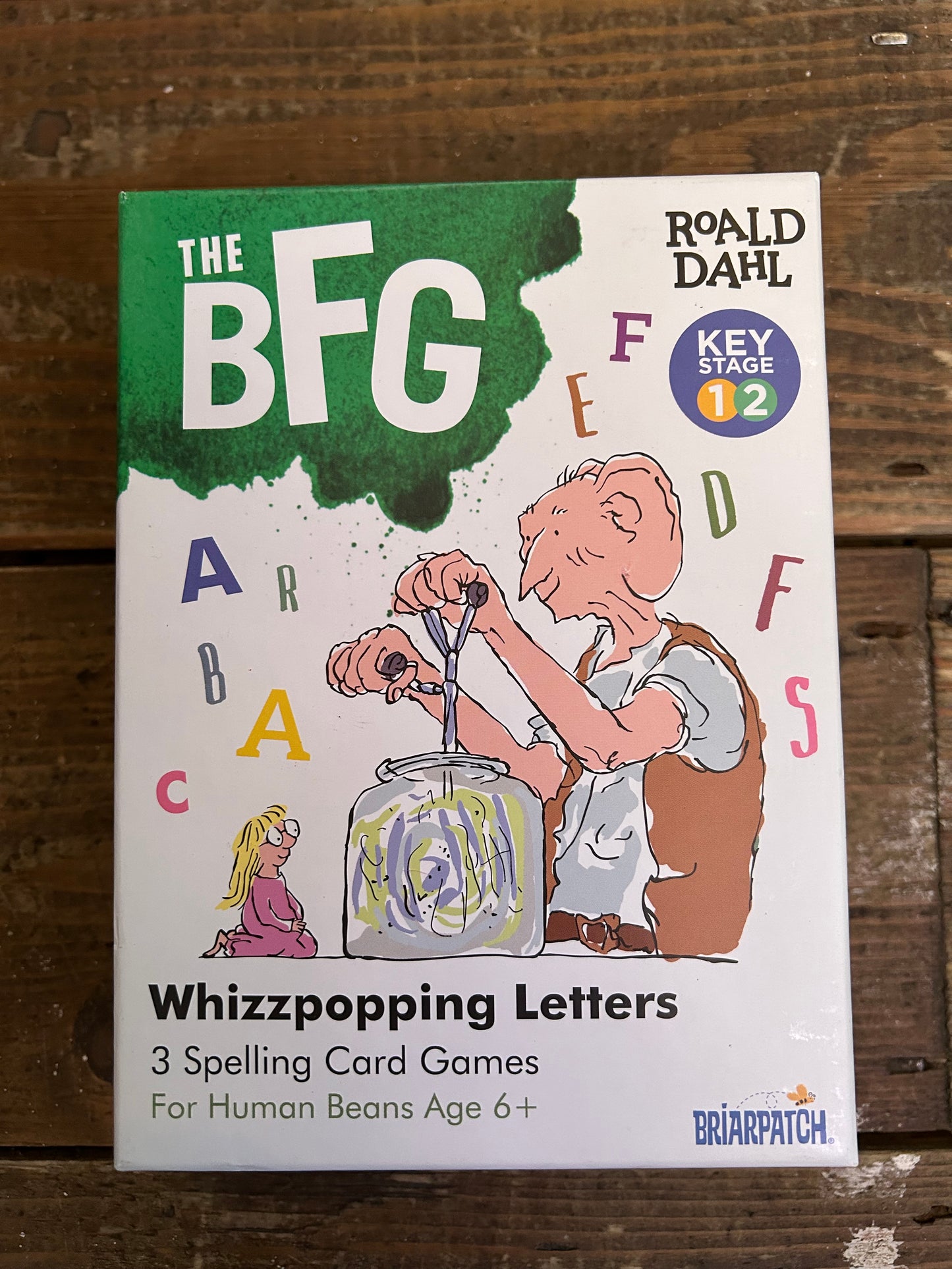 The BFG spelling card game