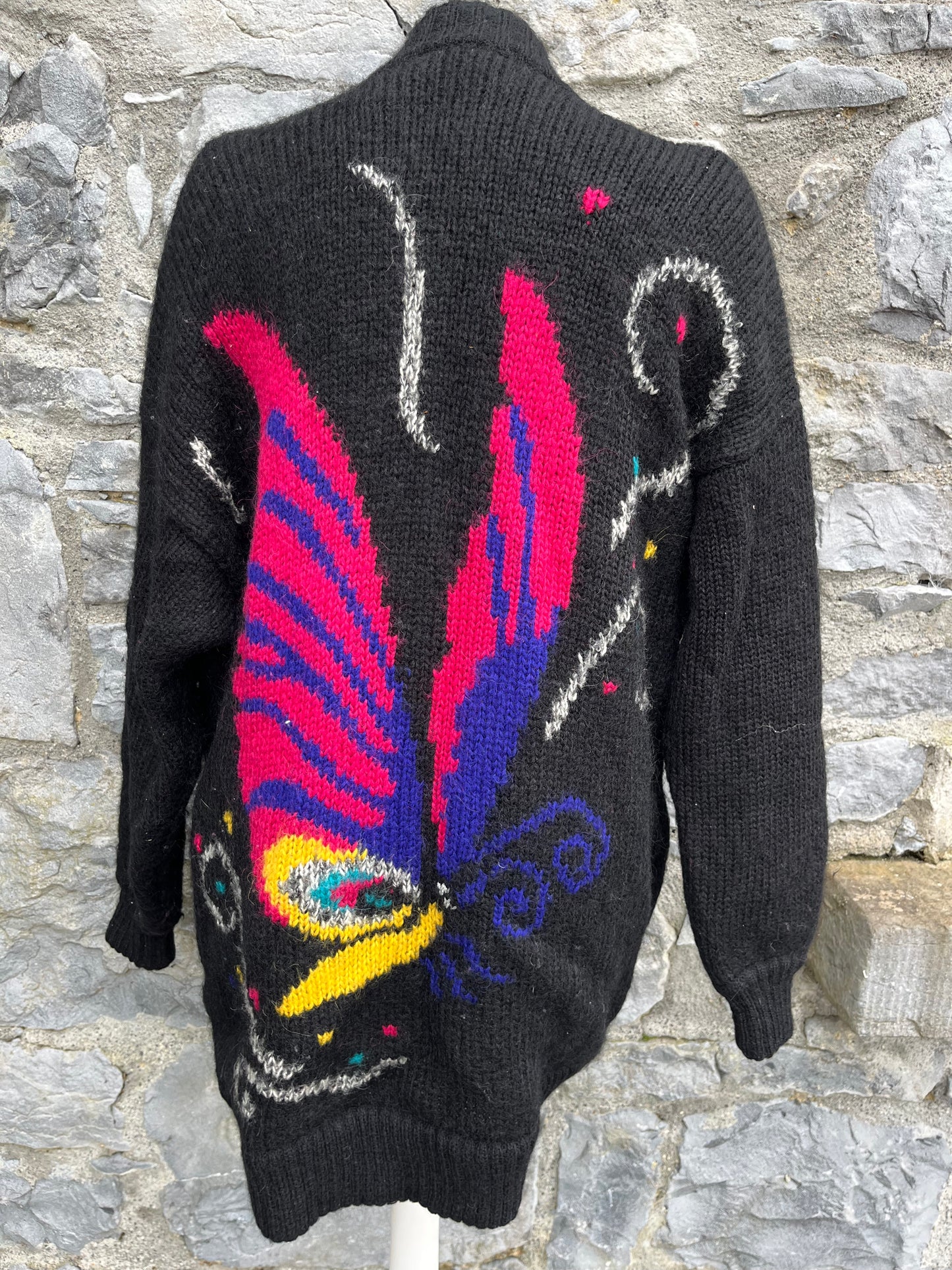 80s butterfly cardigan uk 14-16