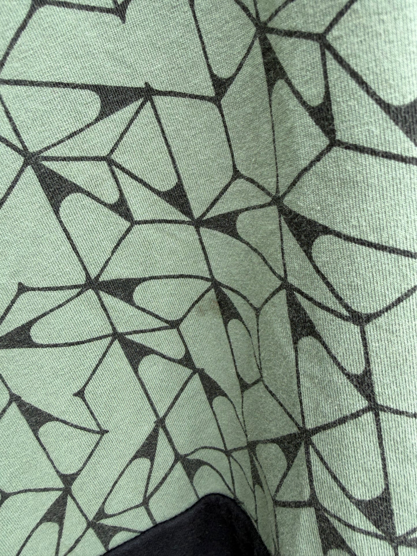 Green geometric dress uk 8-10