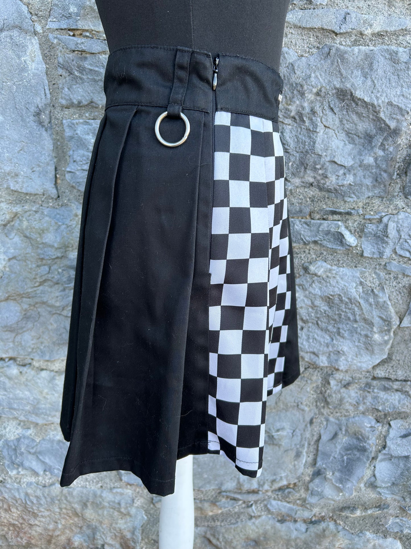 Black&white check skirt uk 6-8