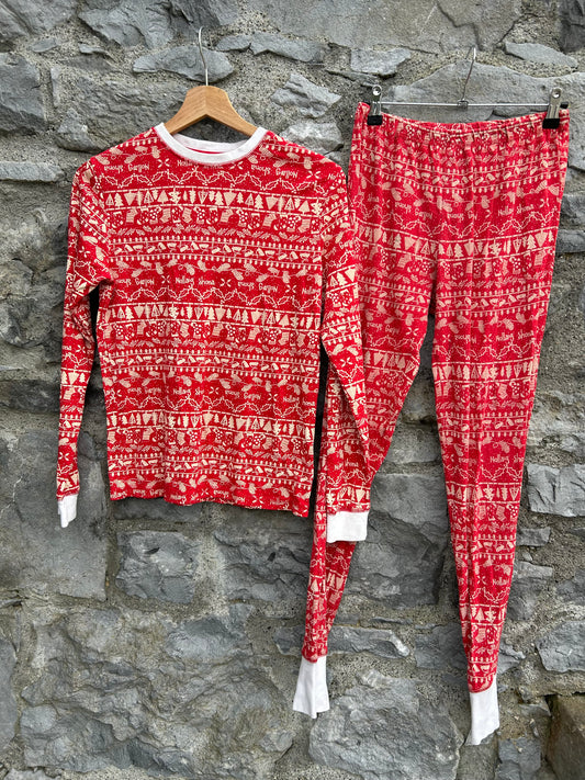 Nollaigh Shona red pjs  12-13y (152-158cm)