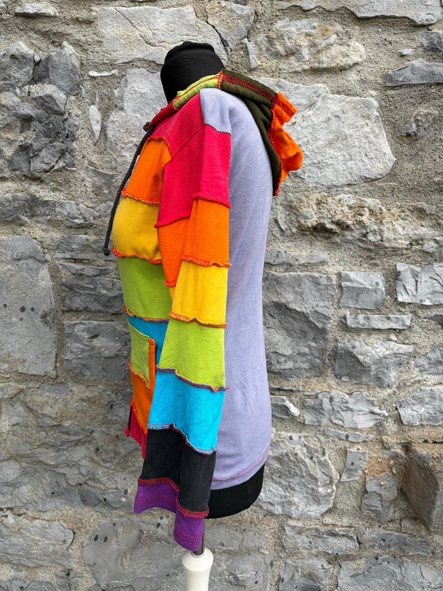 Y2K rainbow hoodie uk 8-10