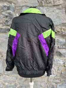 80s black sport  jacket uk 12