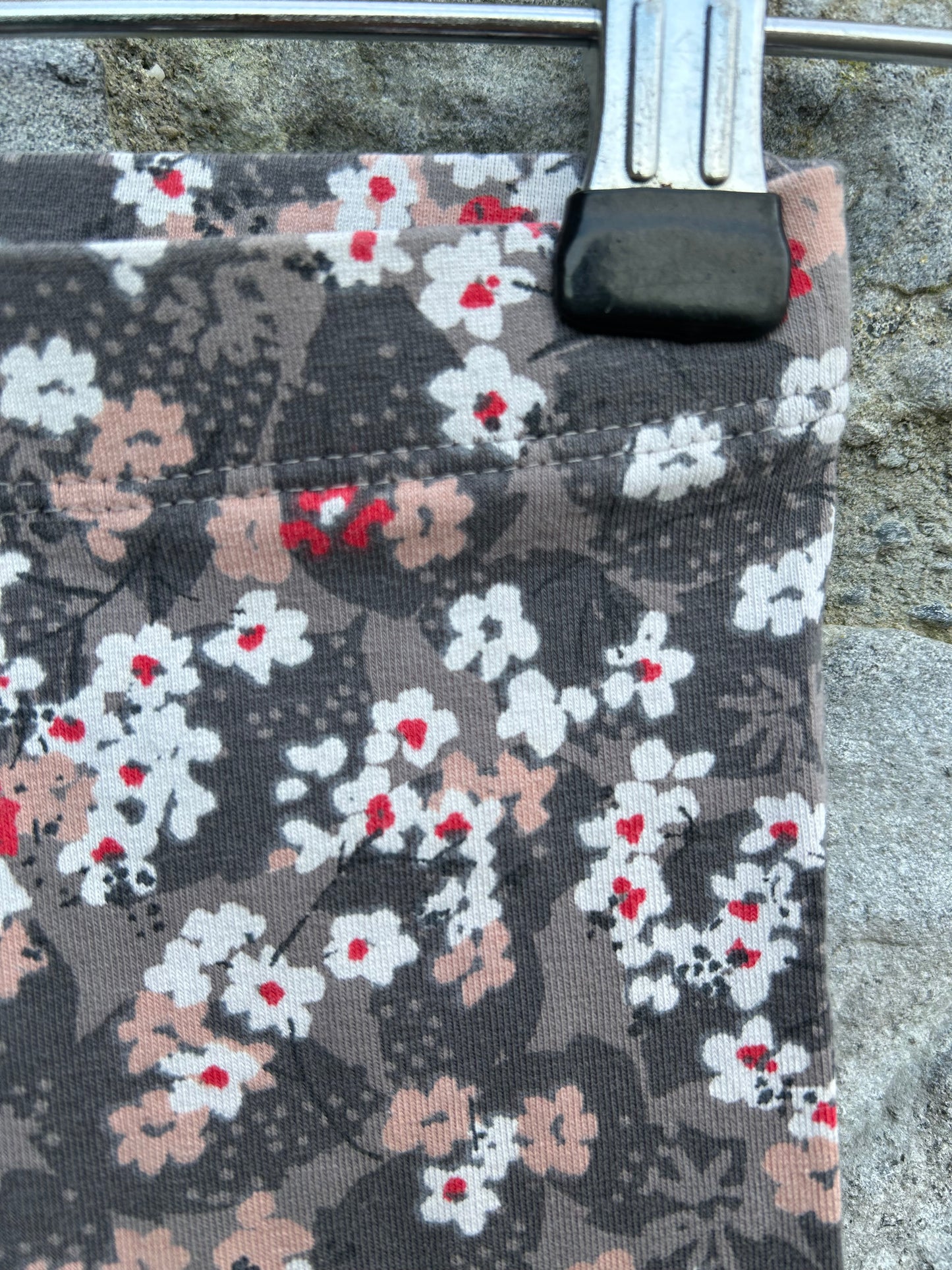 Grey floral leggings 18-24m (86-92cm)