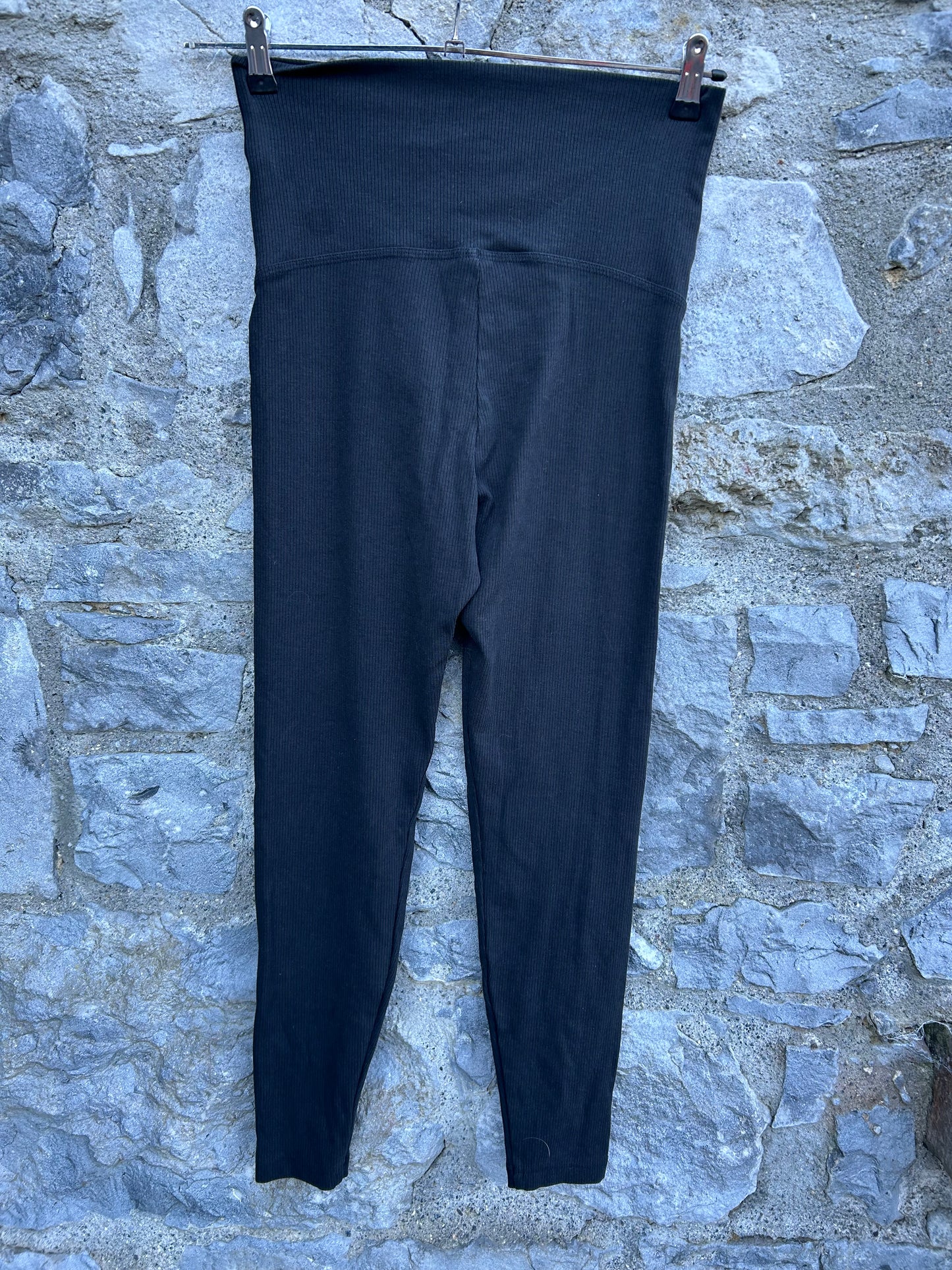 Charcoal ribbed maternity leggings uk 6-8