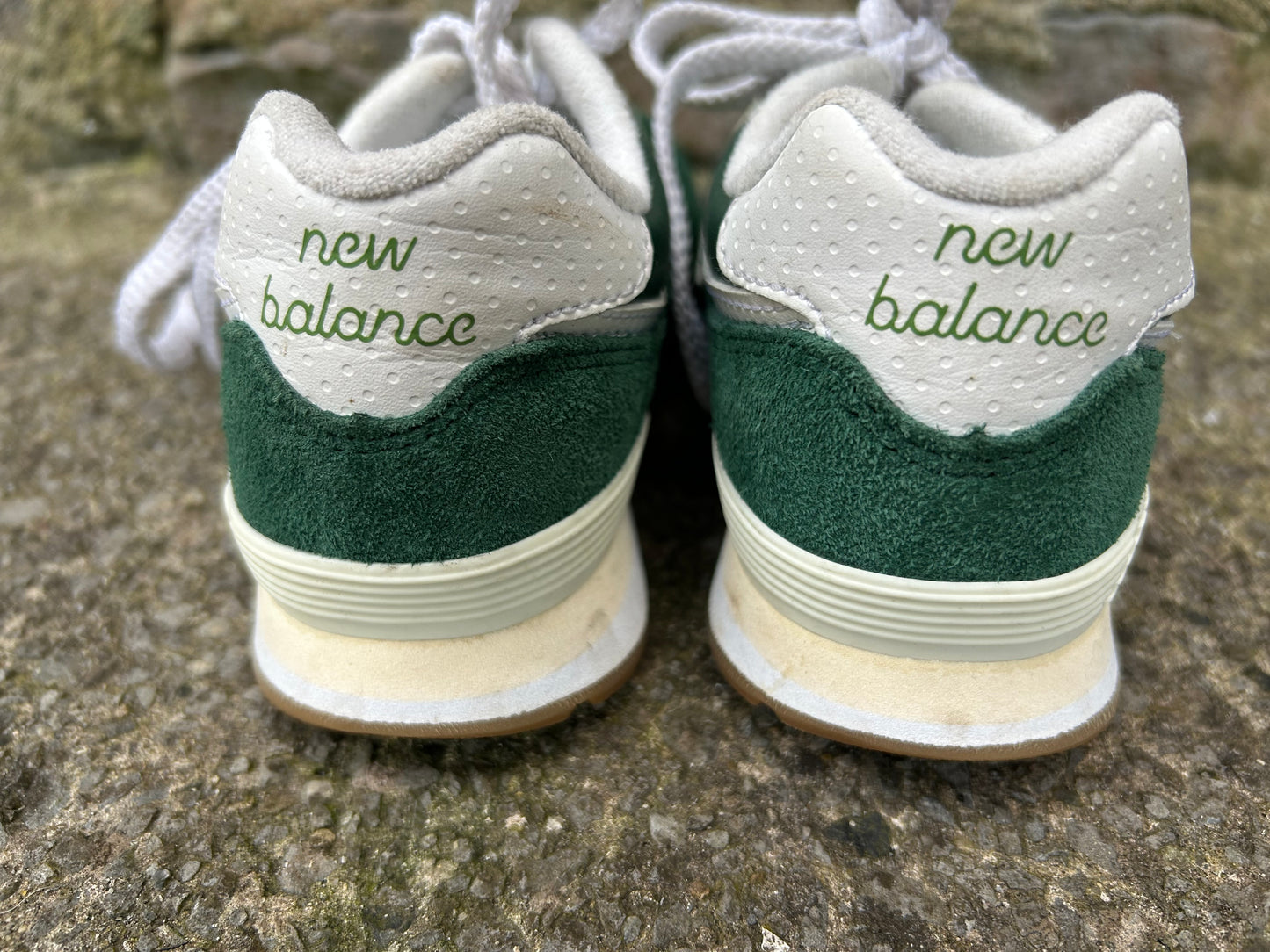 Green suede trainers  uk 13 (eu 32)