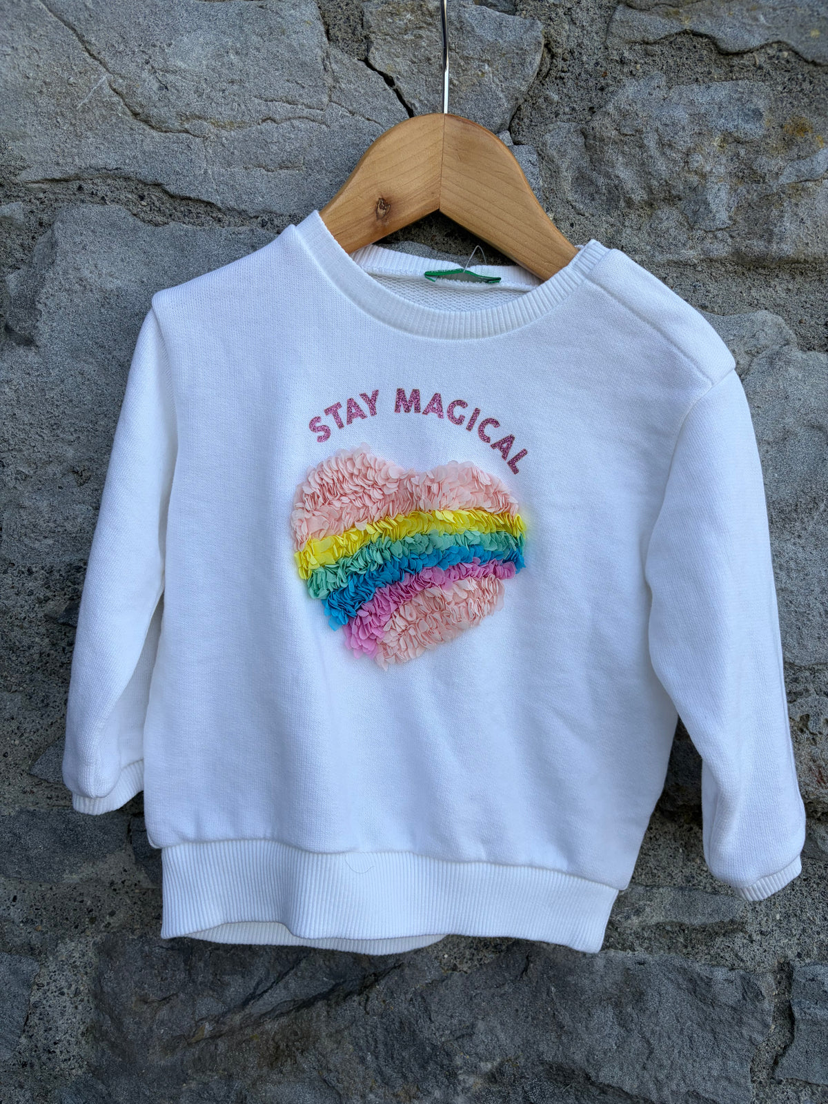 Stay magical white sweatshirt 6-9m (68-74cm)