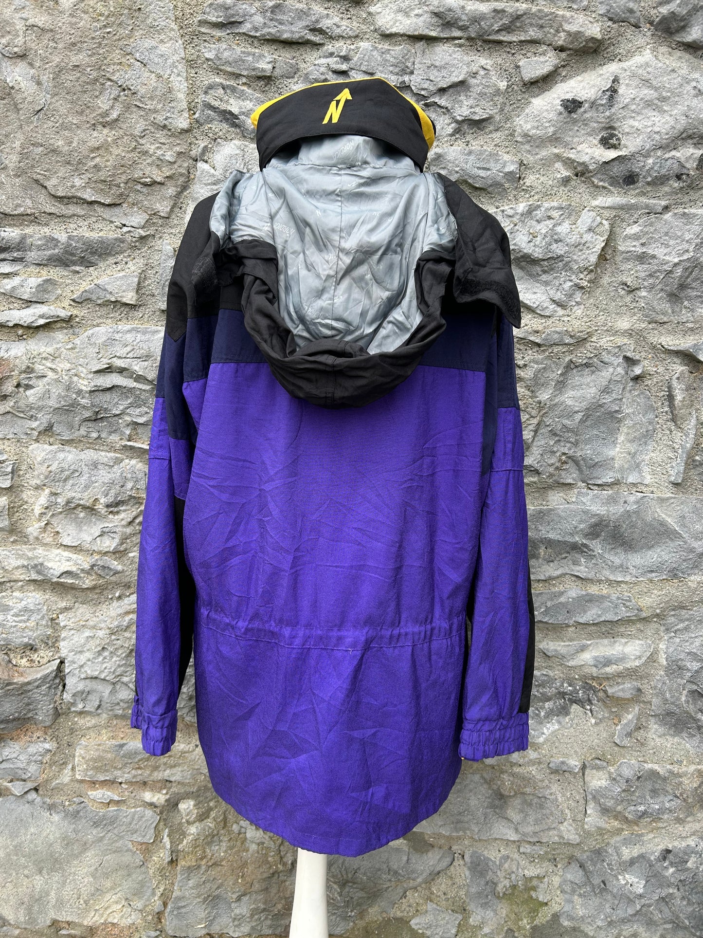 90s purple&black jacket Large