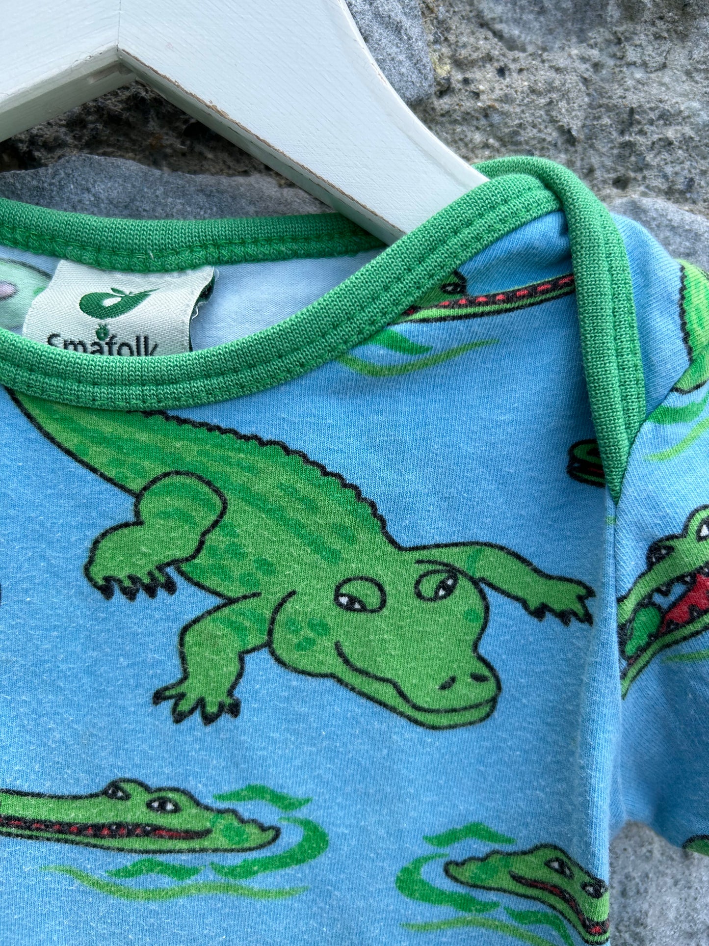 Crocodiles blue vest  9-12m (74-80cm)