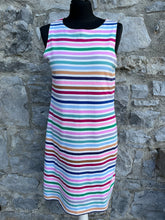 Load image into Gallery viewer, Colourful stripy dress uk 10-12
