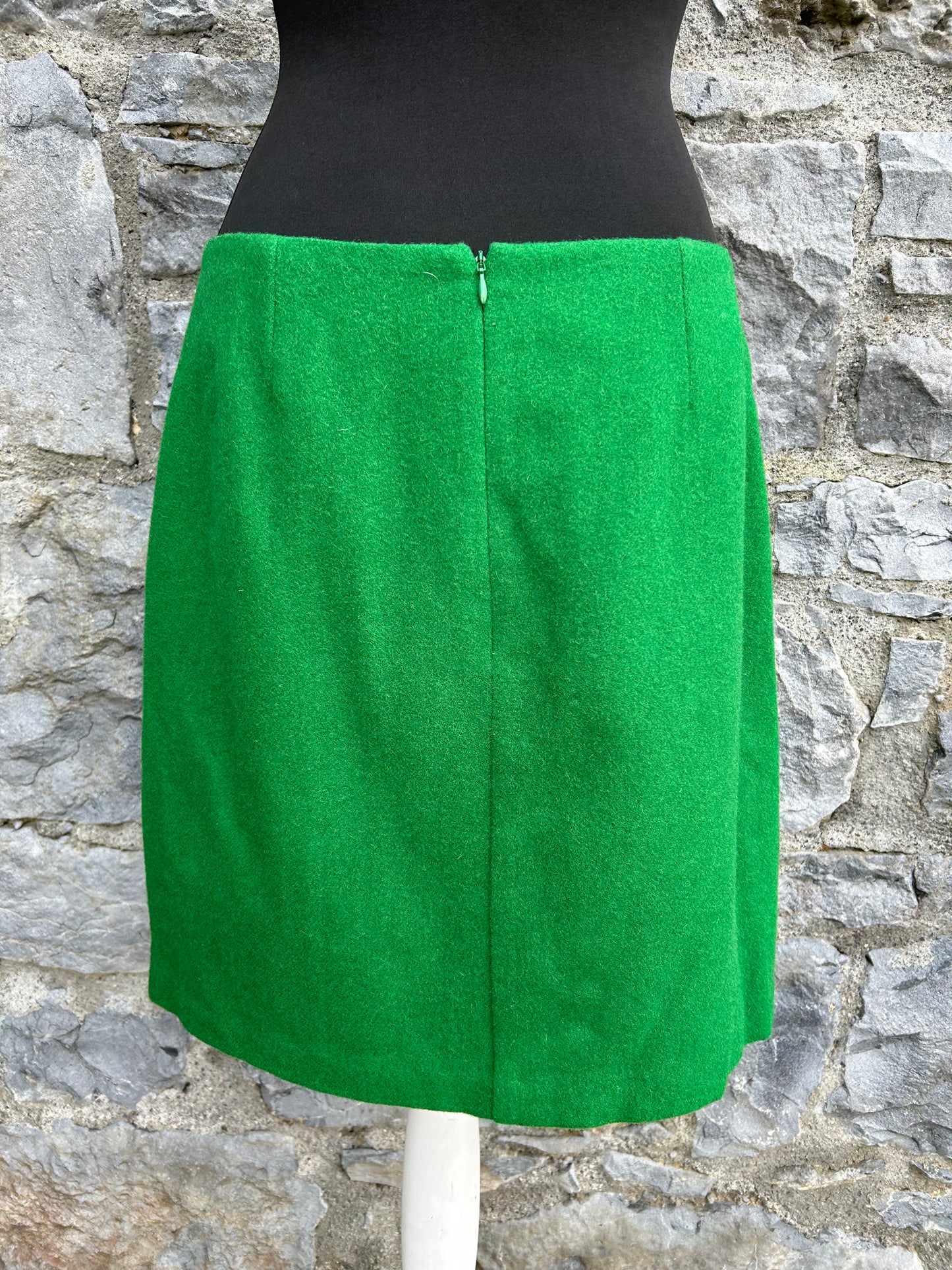 Green woolly skirt uk 12