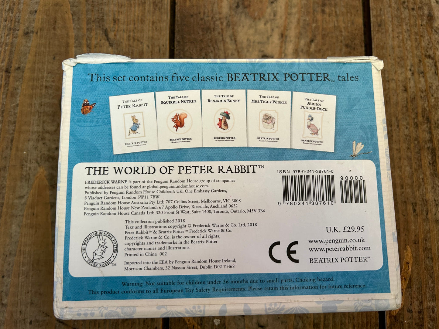 Peter rabbit small case set by Beatrix Potter