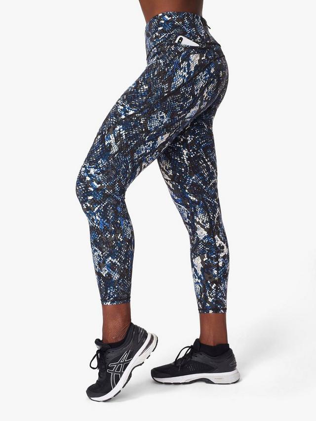 Sweaty BettyPower Leggings, Blue Snake uk 18