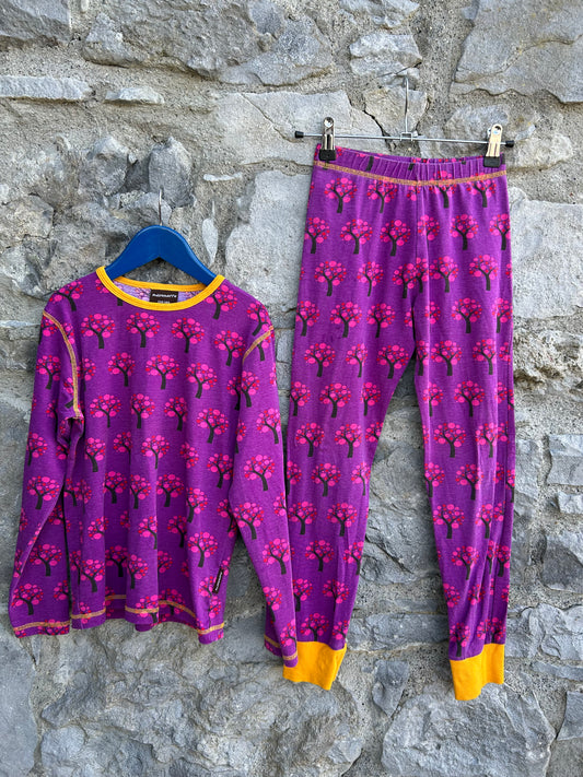 Pink trees pjs  9y (134cm)