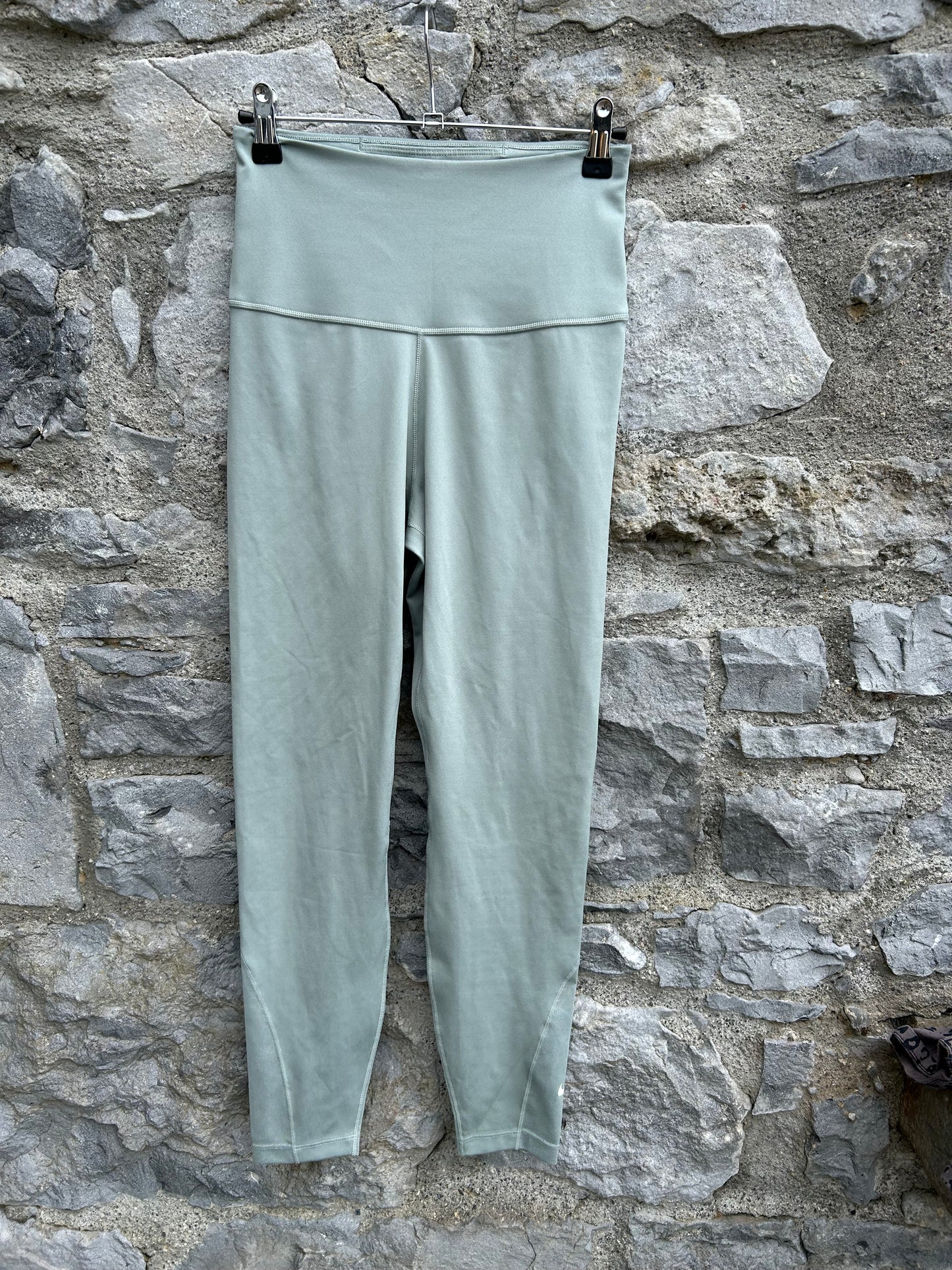 7/8 green leggings uk 8